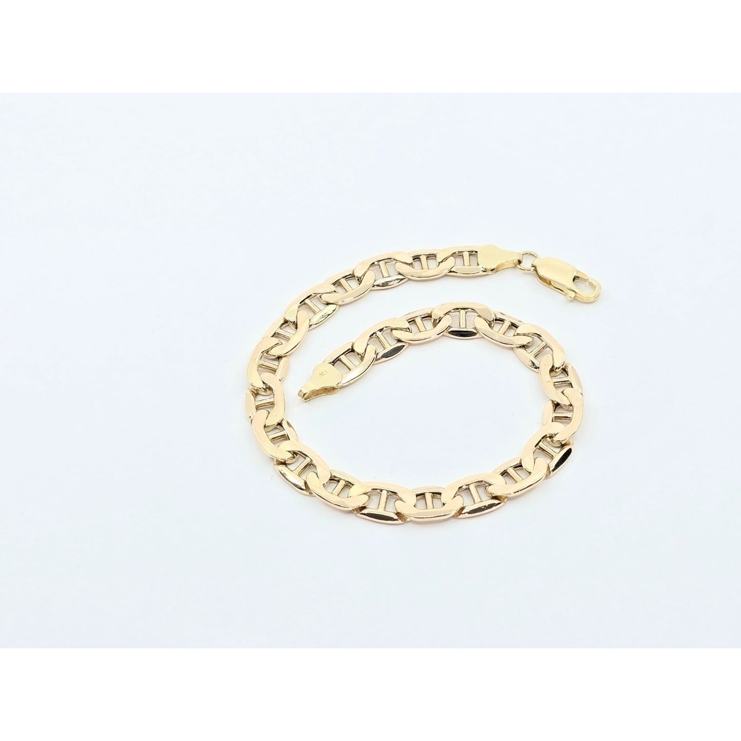 10K Yellow Gold Mariner Link Chain Bracelet