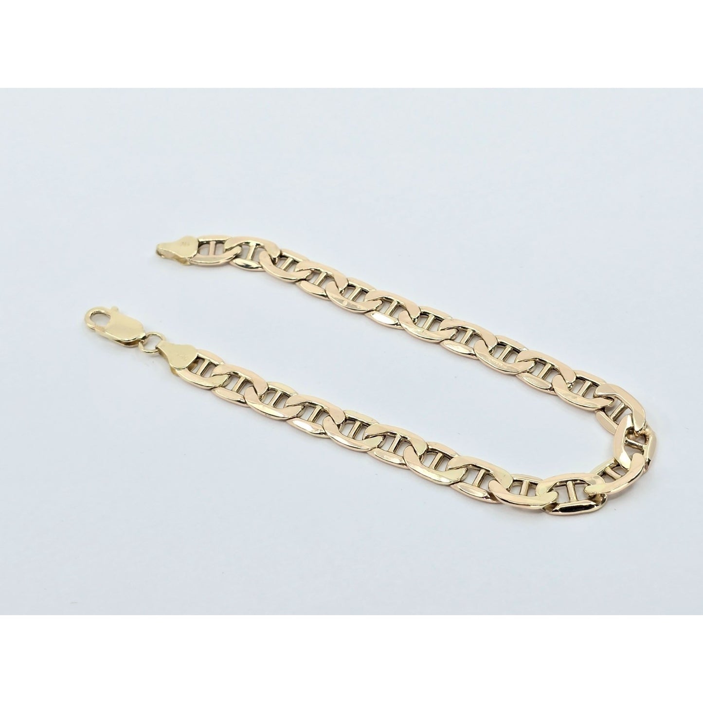 10K Yellow Gold Mariner Link Chain Bracelet