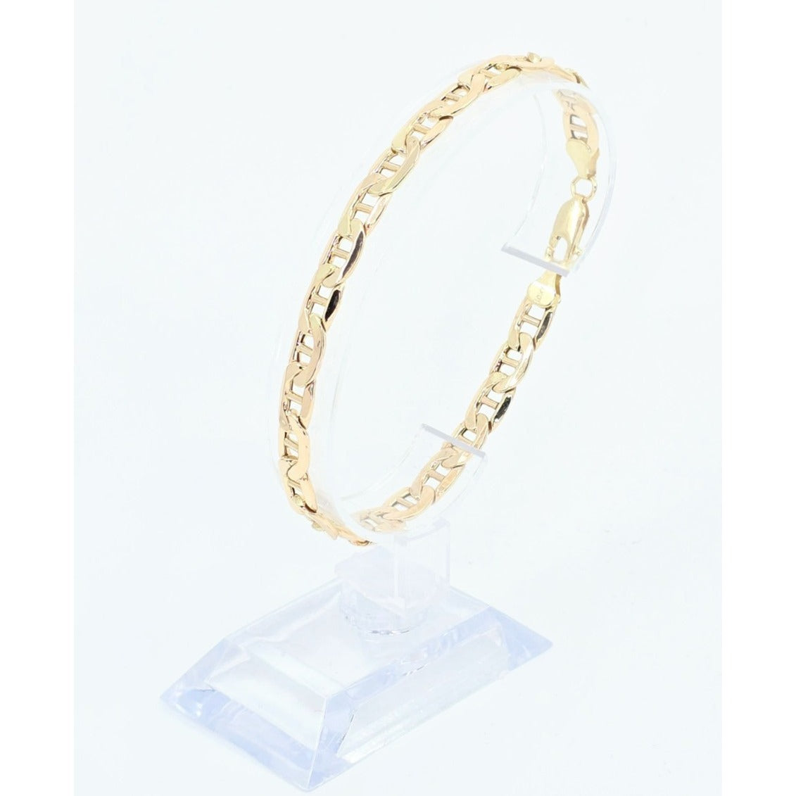 10K Yellow Gold Mariner Link Chain Bracelet