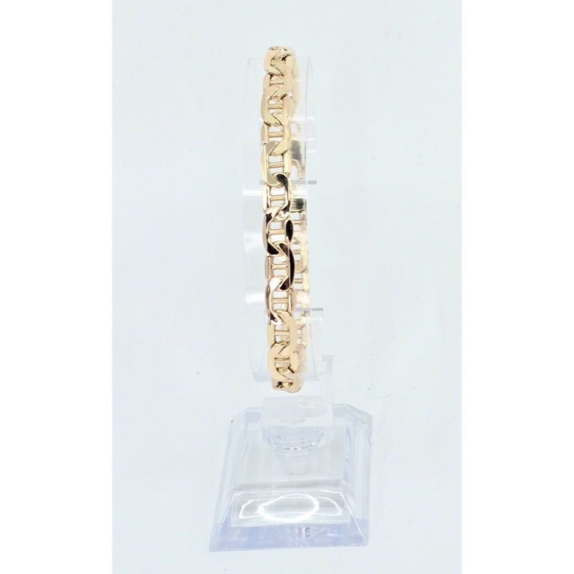 10K Yellow Gold Mariner Link Chain Bracelet