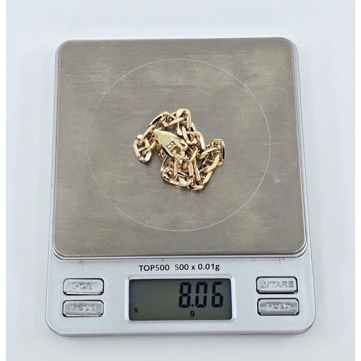 10K Yellow Gold Mariner Link Chain Bracelet