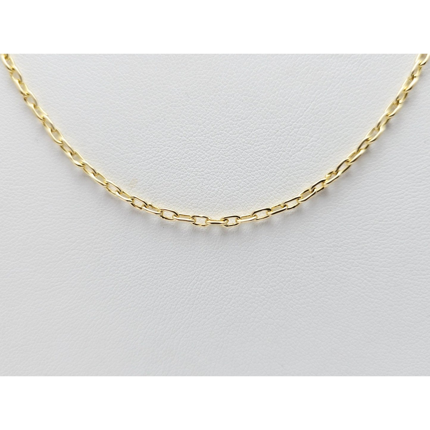 18K Yellow Gold Cable Link Chain Necklace