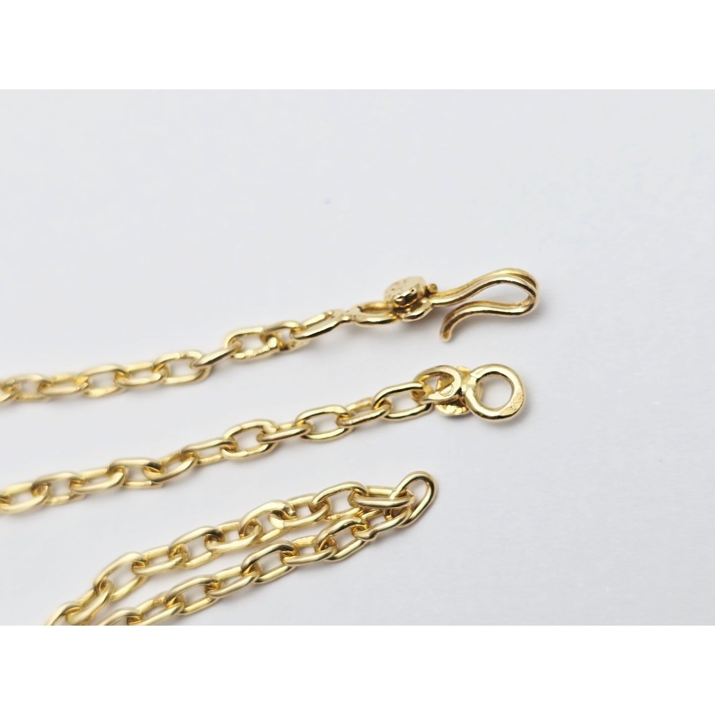 18K Yellow Gold Cable Link Chain Necklace