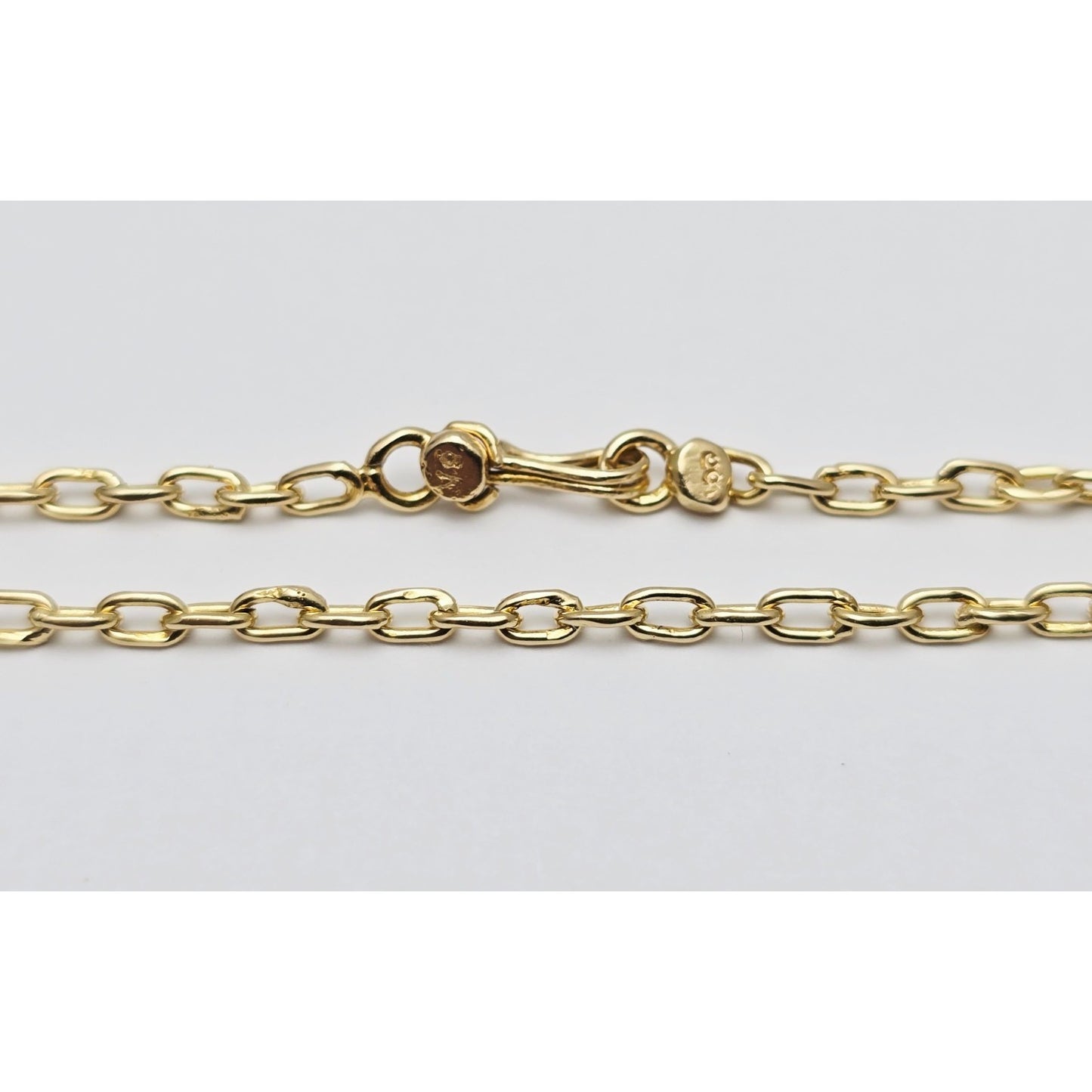 18K Yellow Gold Cable Link Chain Necklace