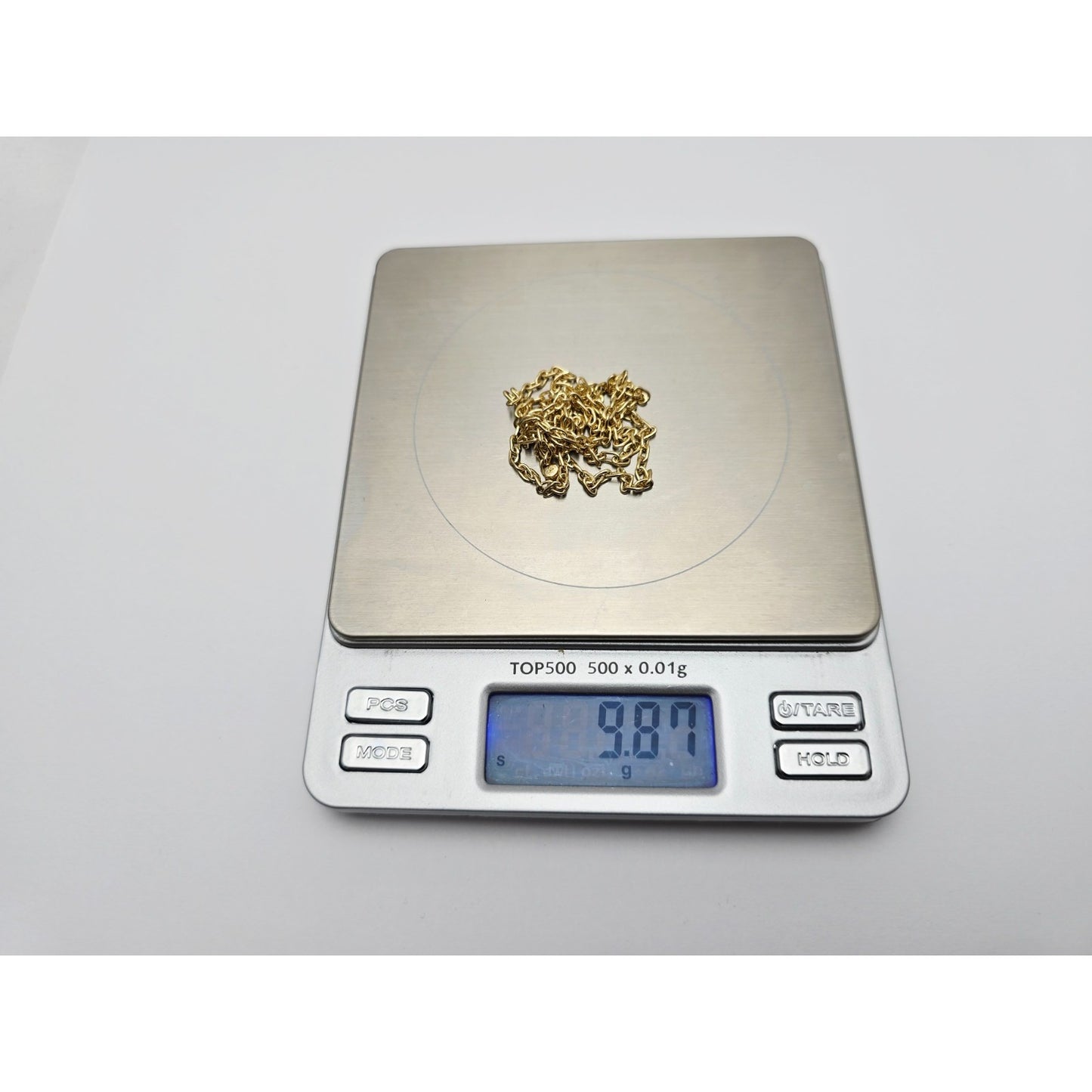 18K Yellow Gold Cable Link Chain Necklace