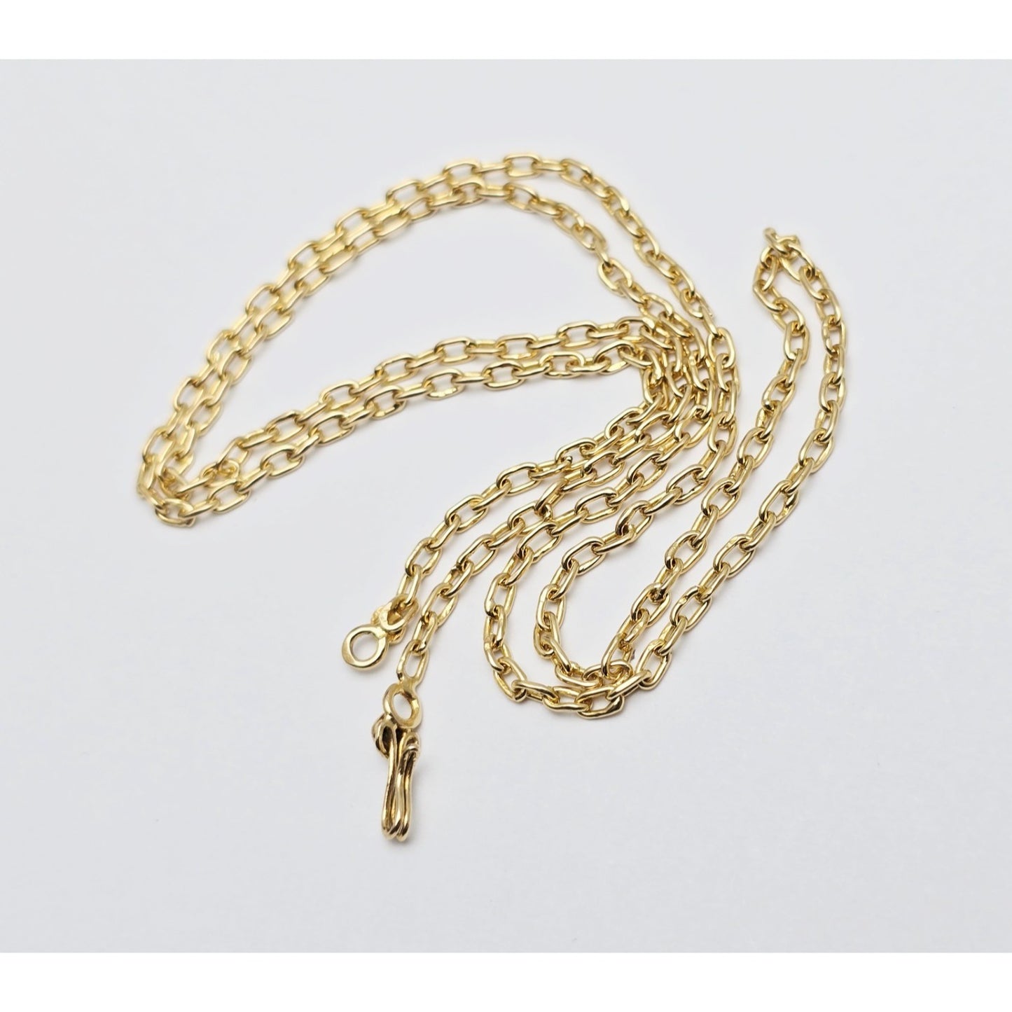 18K Yellow Gold Cable Link Chain Necklace