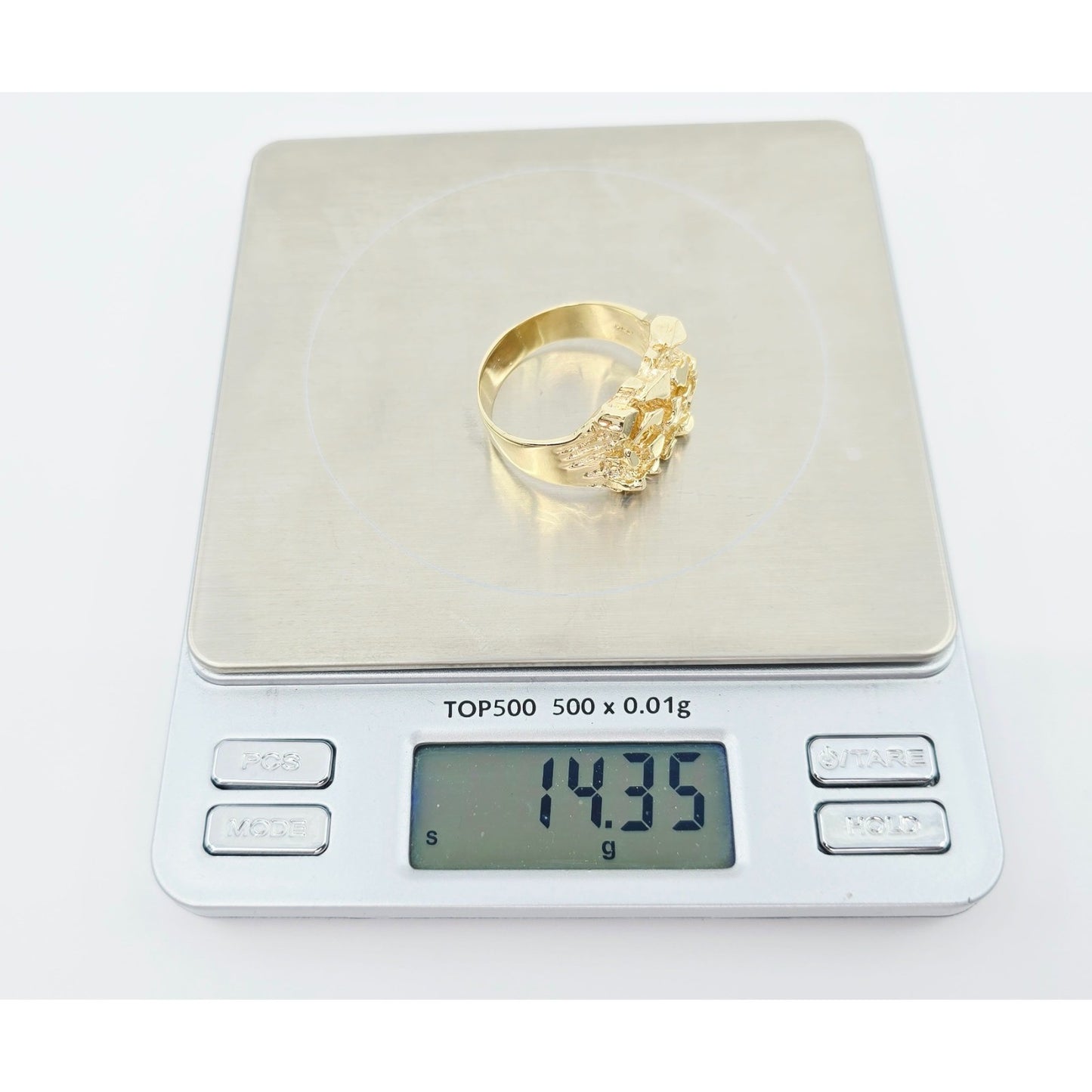14K Yellow Gold Nugget Ring