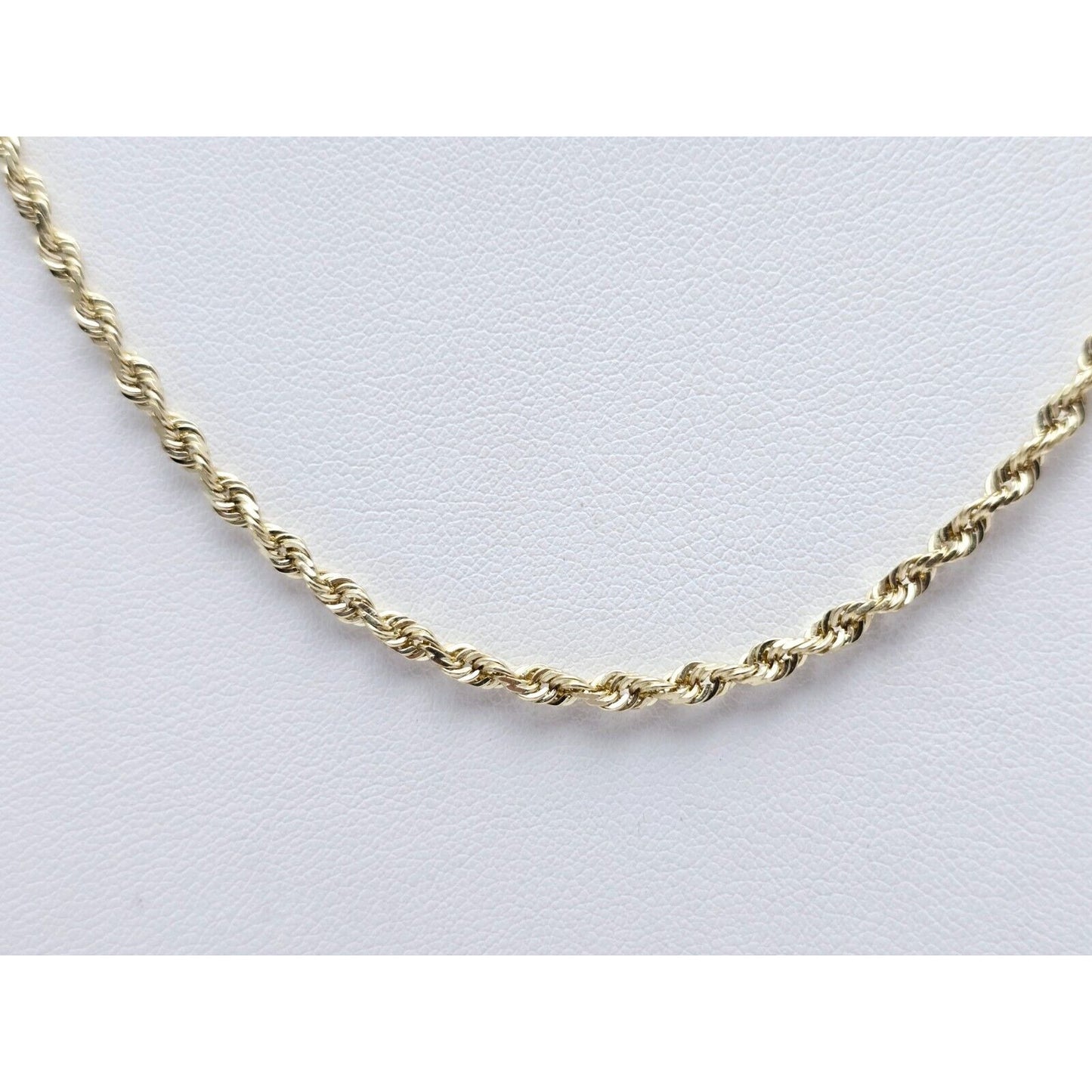 10K Yellow Gold Rope Chain Necklace