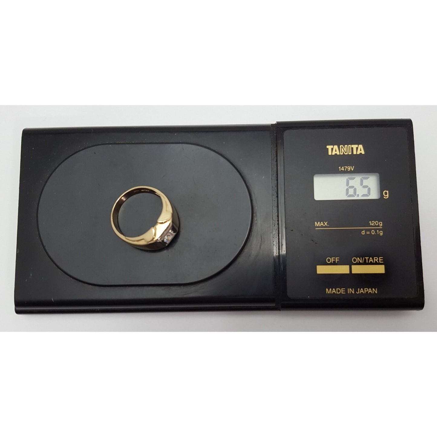 14K Two Tone Gold Mens Diamond Ring