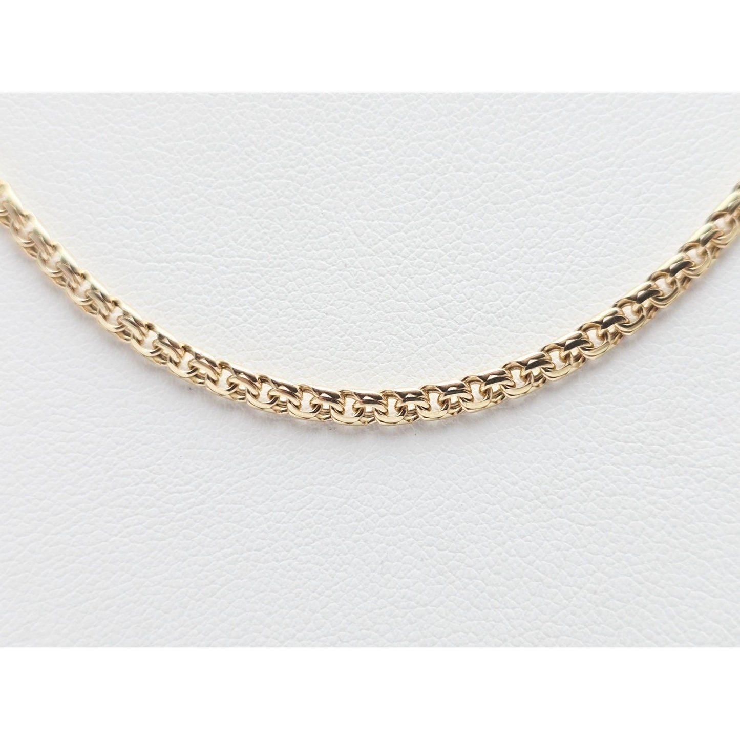 14K Yellow Gold Bismark Link Chain Necklace