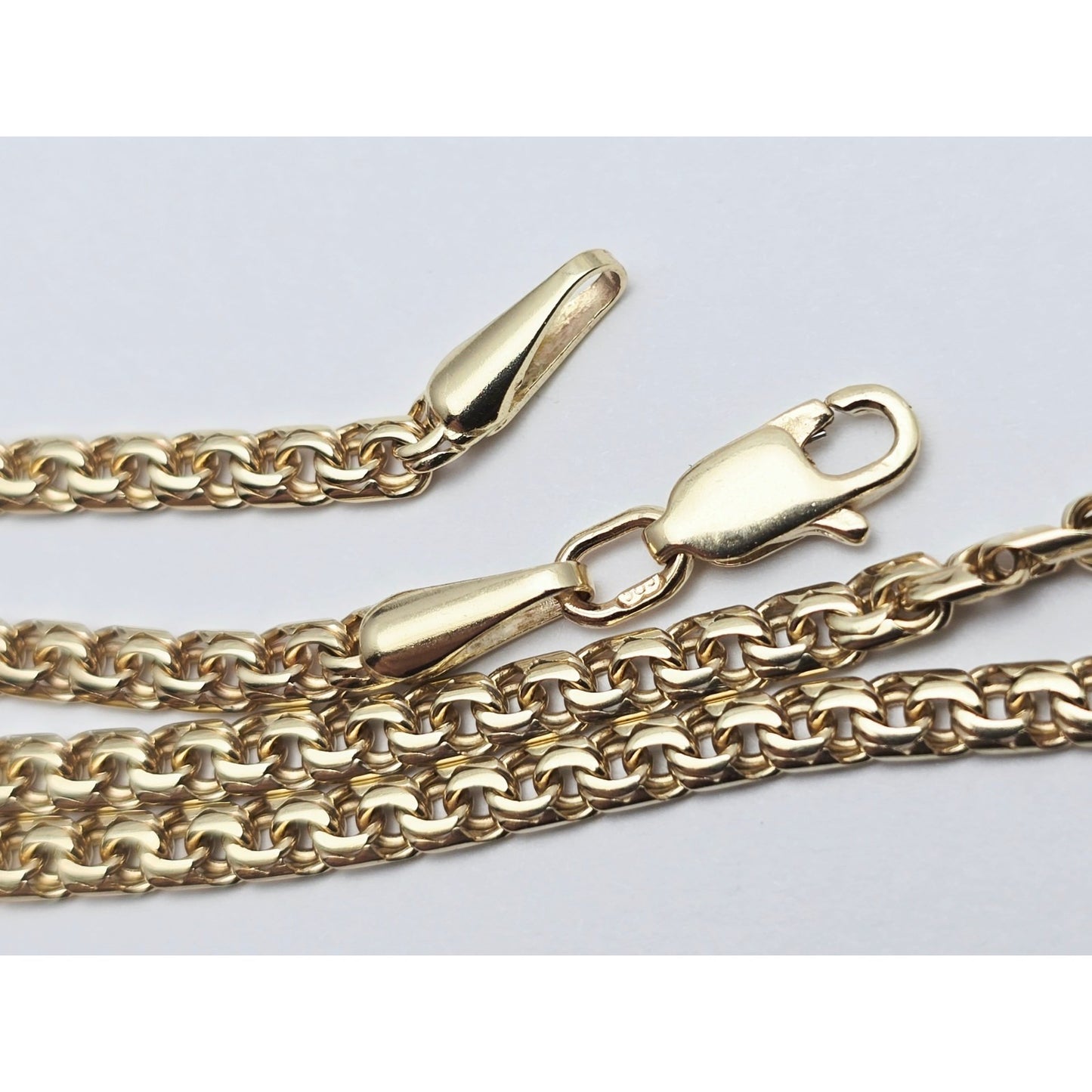 14K Yellow Gold Bismark Link Chain Necklace