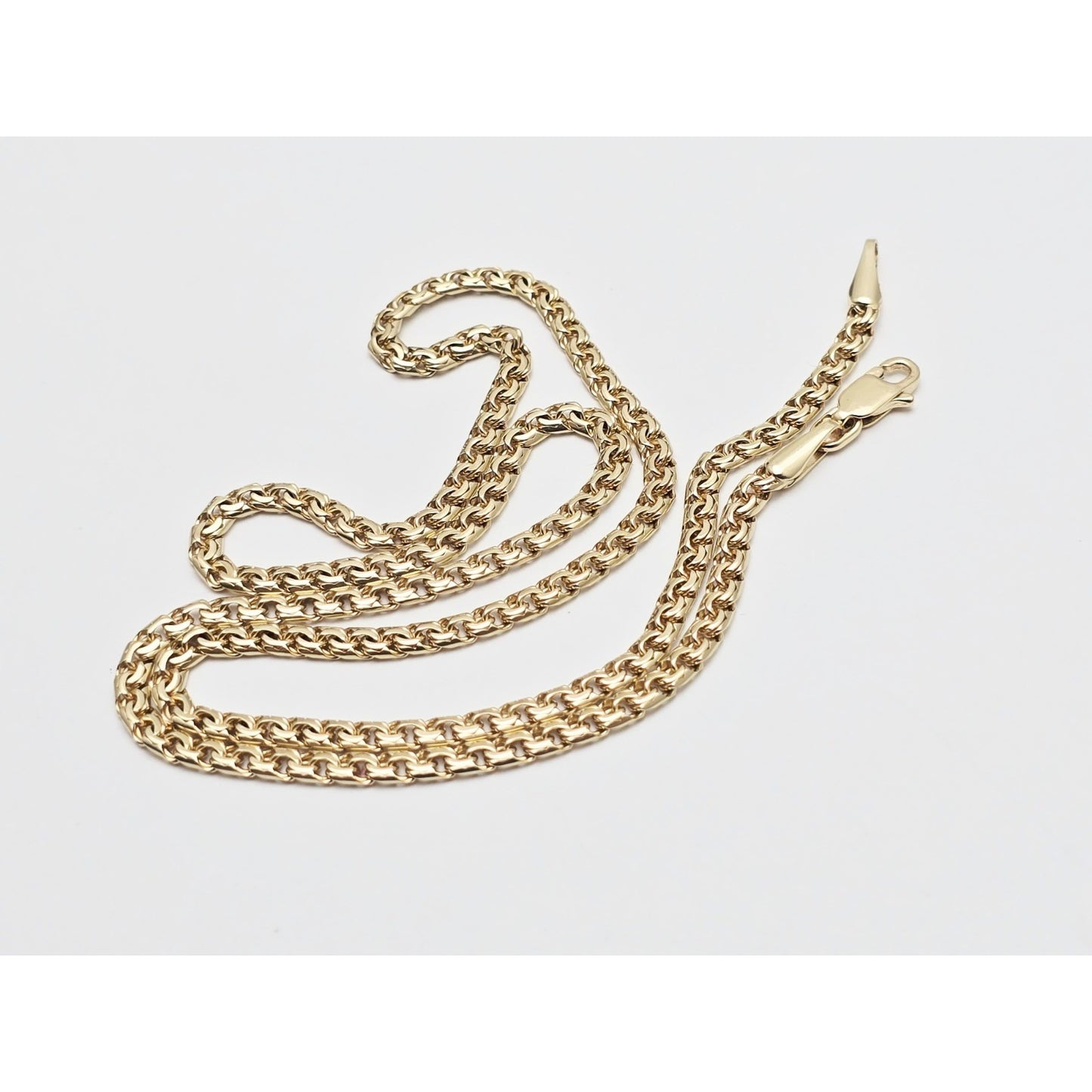 14K Yellow Gold Bismark Link Chain Necklace