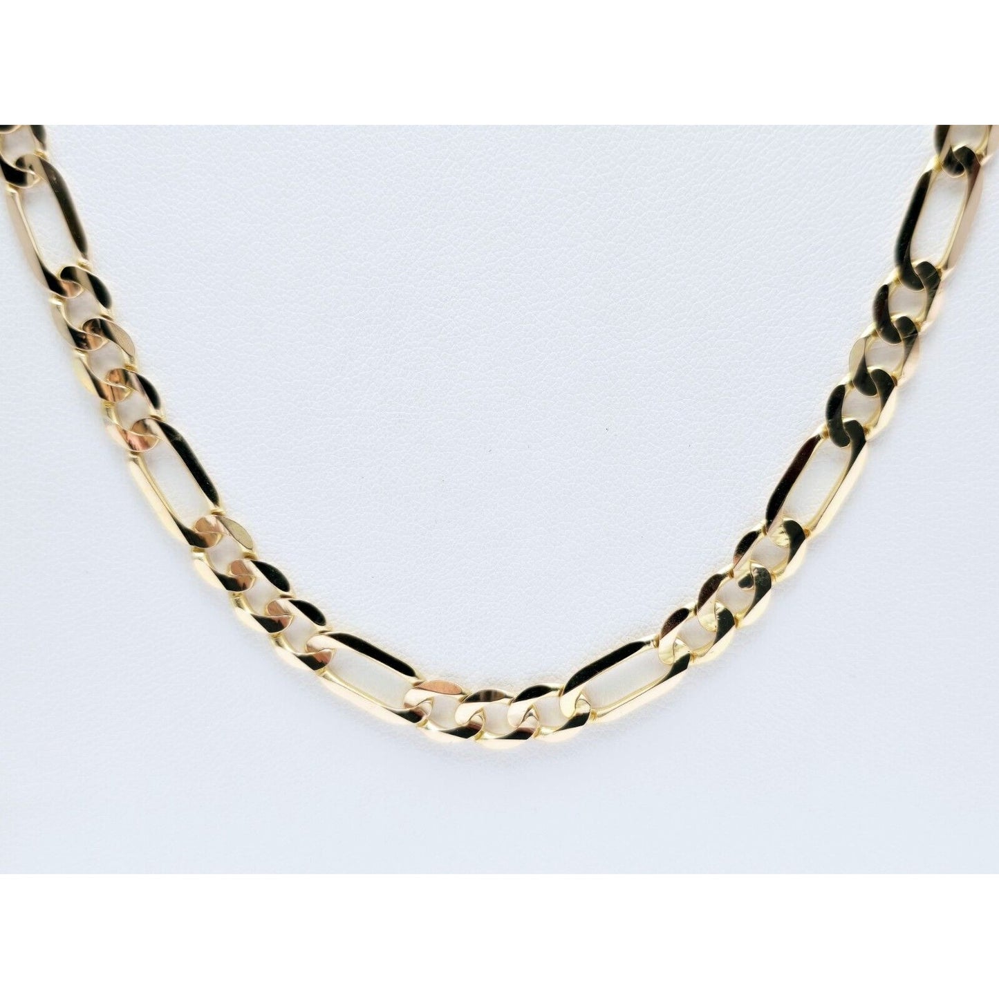 14K Yellow Gold Figaro Link Chain Necklace