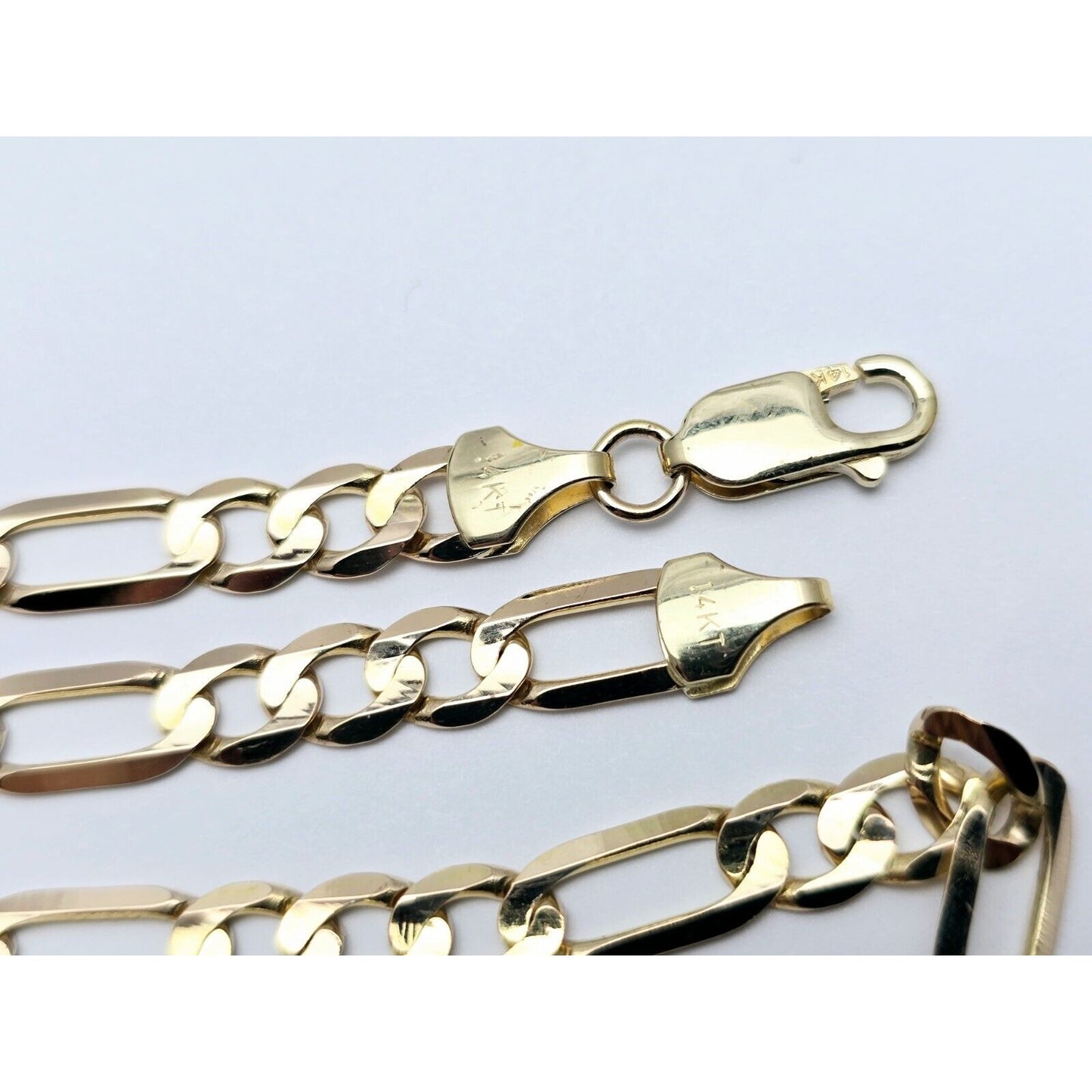 14K Yellow Gold Figaro Link Chain Necklace