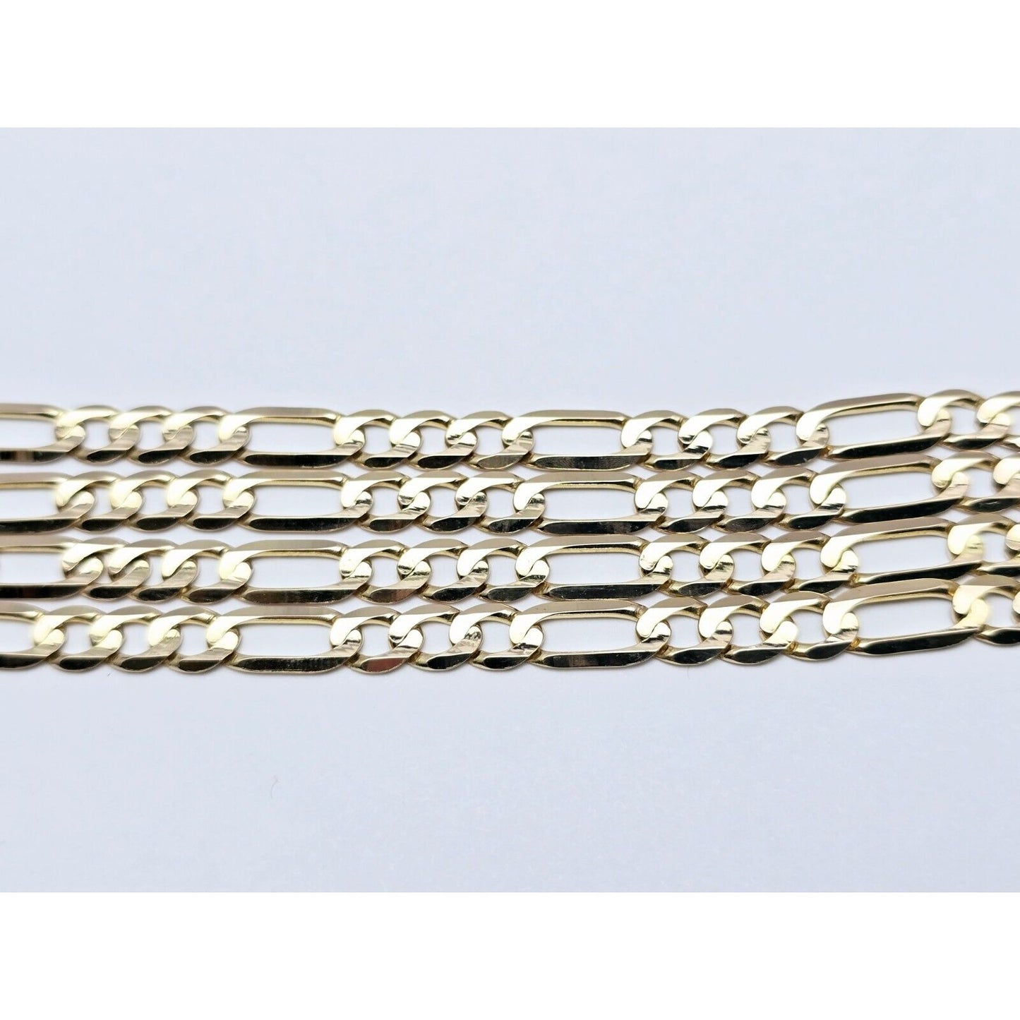 14K Yellow Gold Figaro Link Chain Necklace