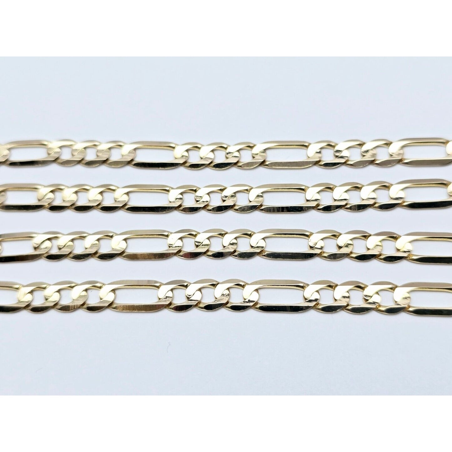 14K Yellow Gold Figaro Link Chain Necklace