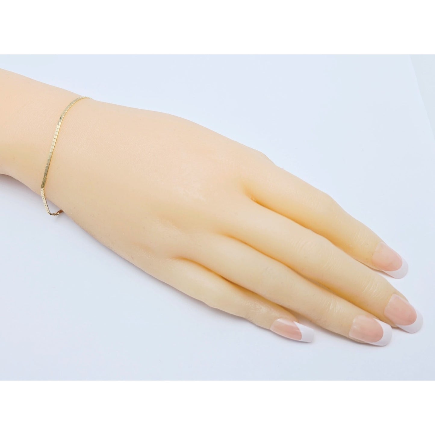 14K Yellow Gold Serpentine Link Chain Bracelet