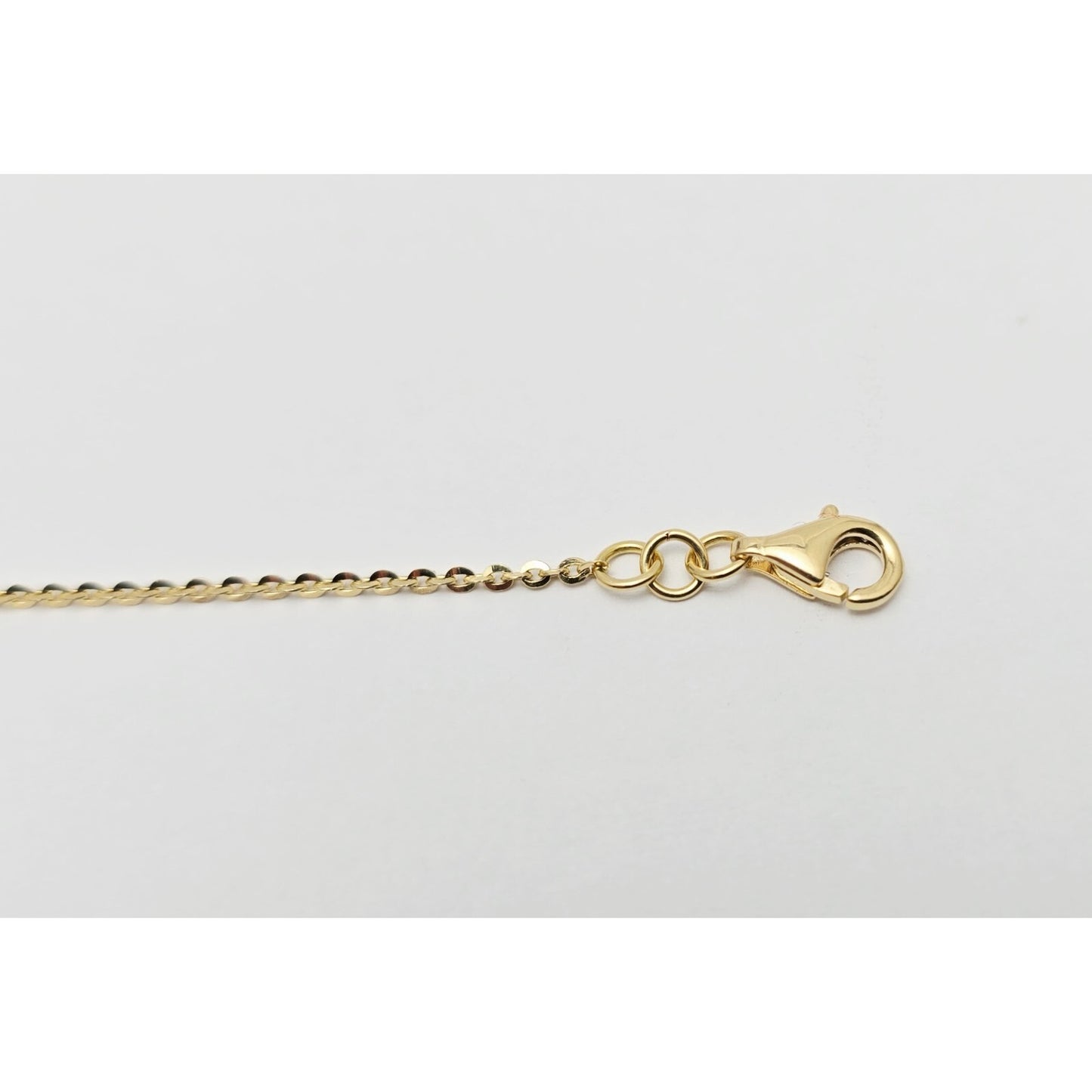 18K Yellow Gold Motion Enamel V Resizable Link Chain Bracelet