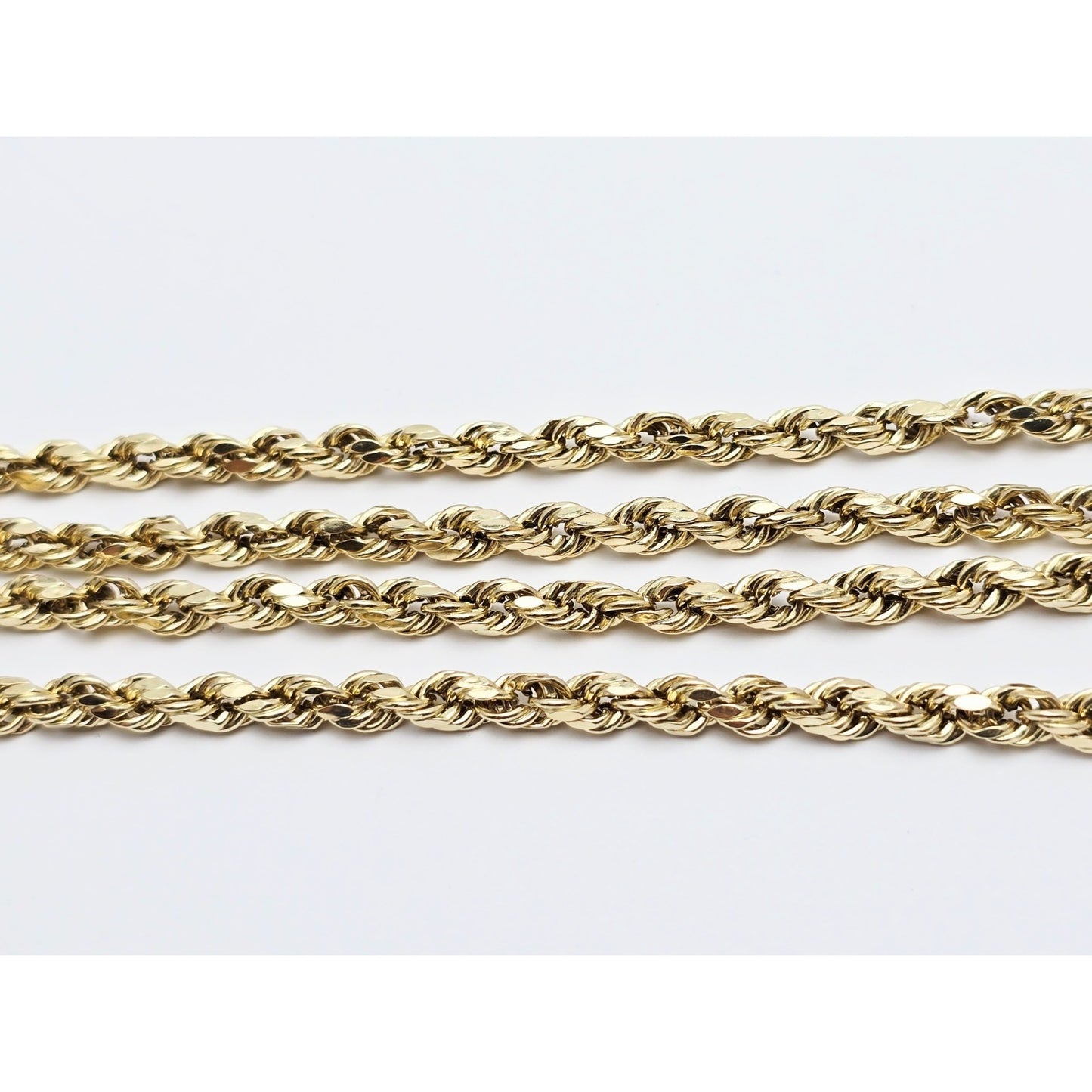 14K Yellow Gold Rope Chain Necklace
