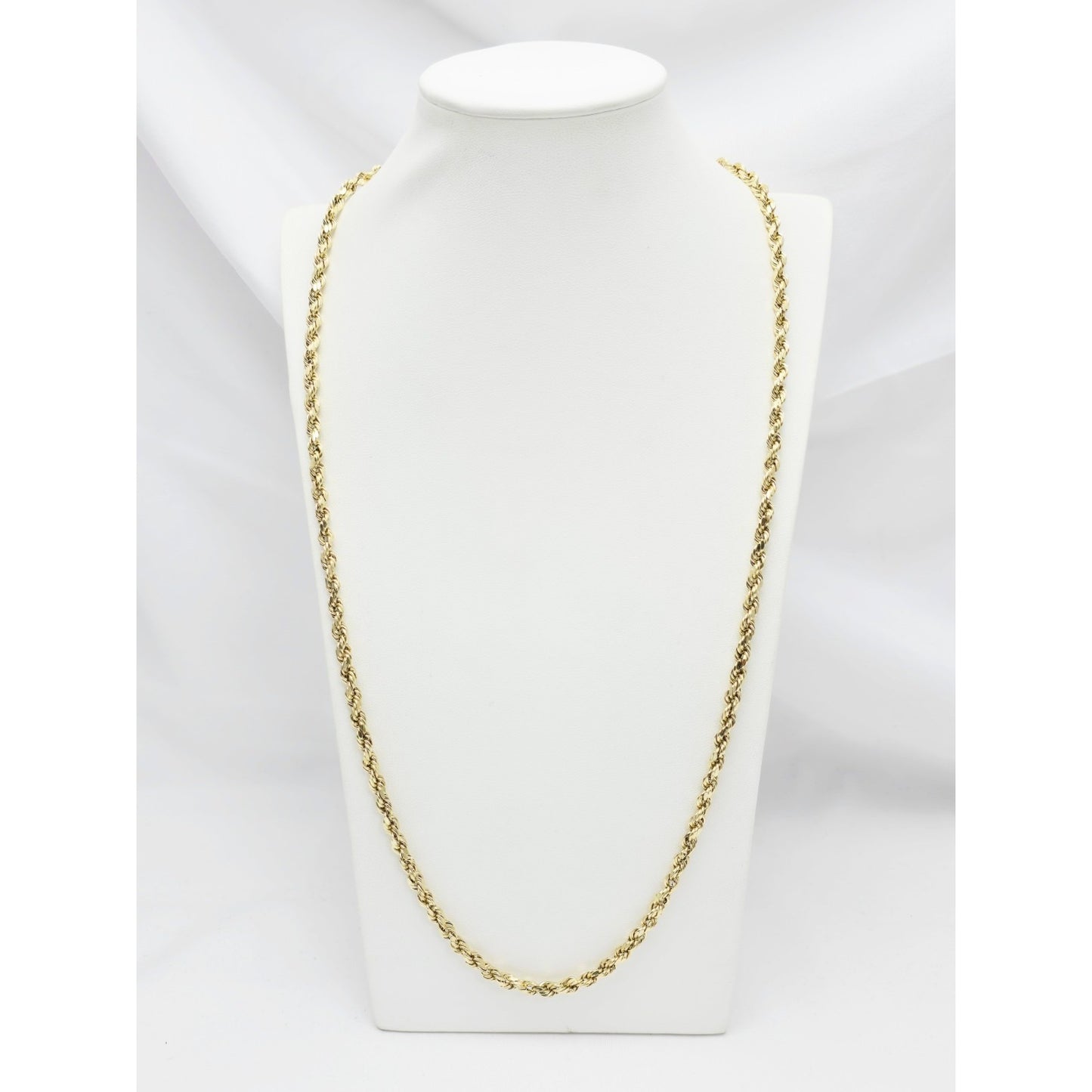 14K Yellow Gold Rope Chain Necklace
