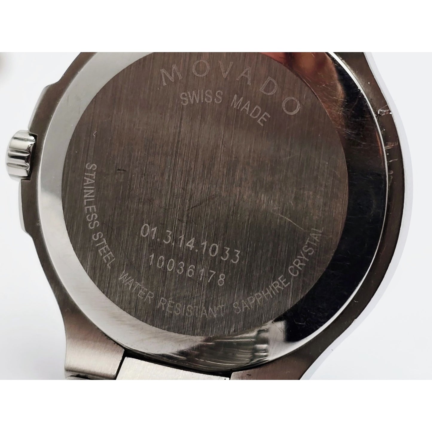 Movado Museum 28mm Stainless Steel Ladies Quartz Black Dial Watch 01.3.14.1033