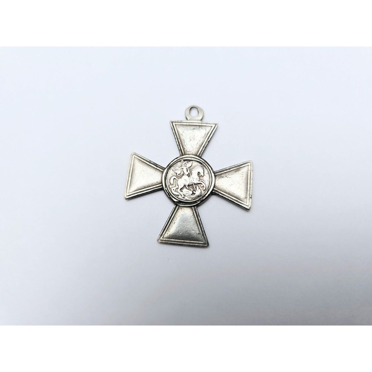 Russia Imperial Cross Of St. George Medal Order 641645 Sterling Silver