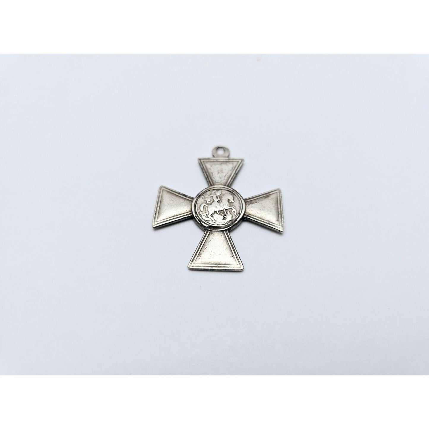 Russia Imperial Cross Of St. George Medal Order 641645 Sterling Silver