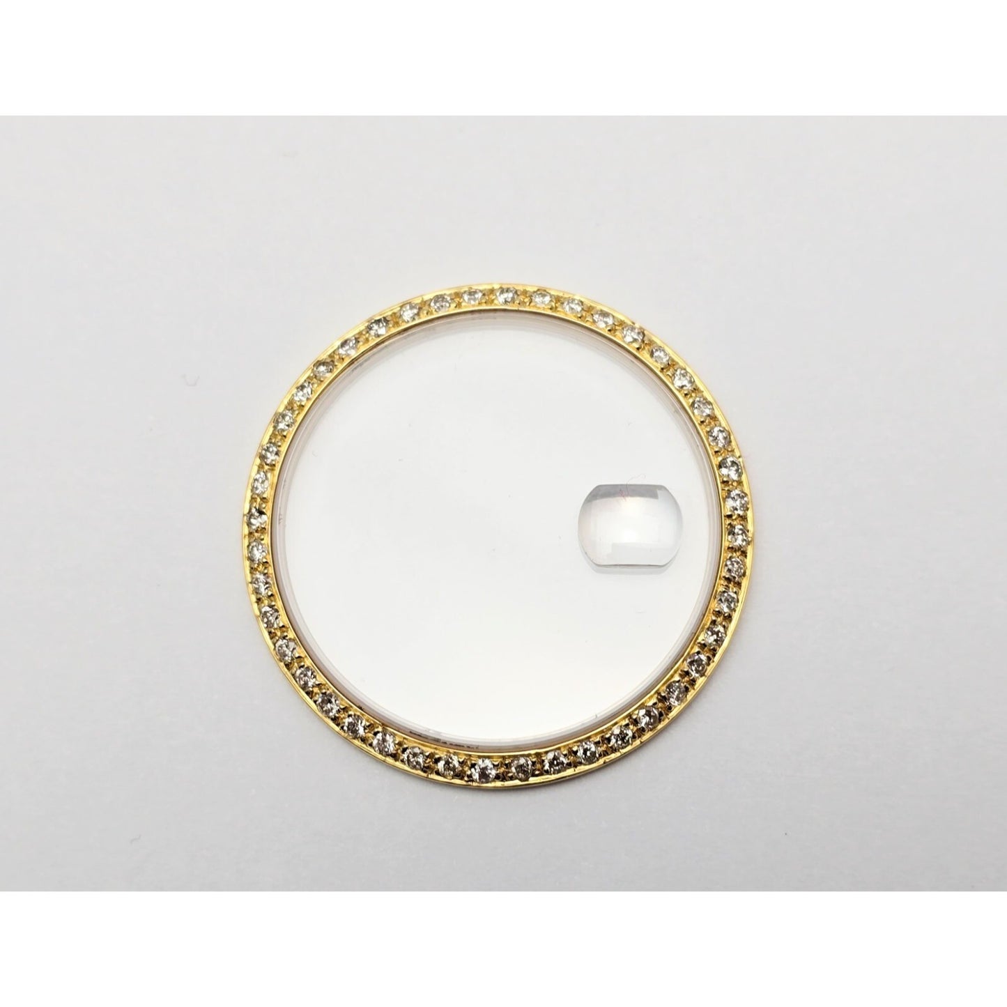 18K Gold 1ct Diamond Bezel for Rolex Datejust President 36mm & Sapphire Crystal