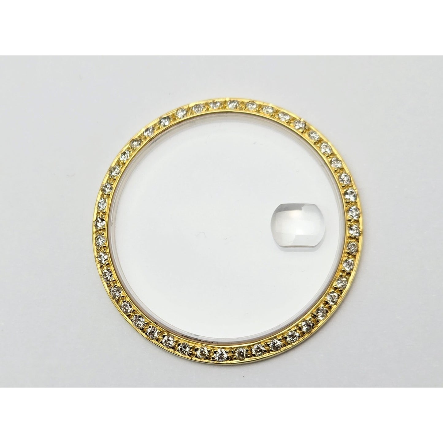 18K Gold 1ct Diamond Bezel for Rolex Datejust President 36mm & Sapphire Crystal