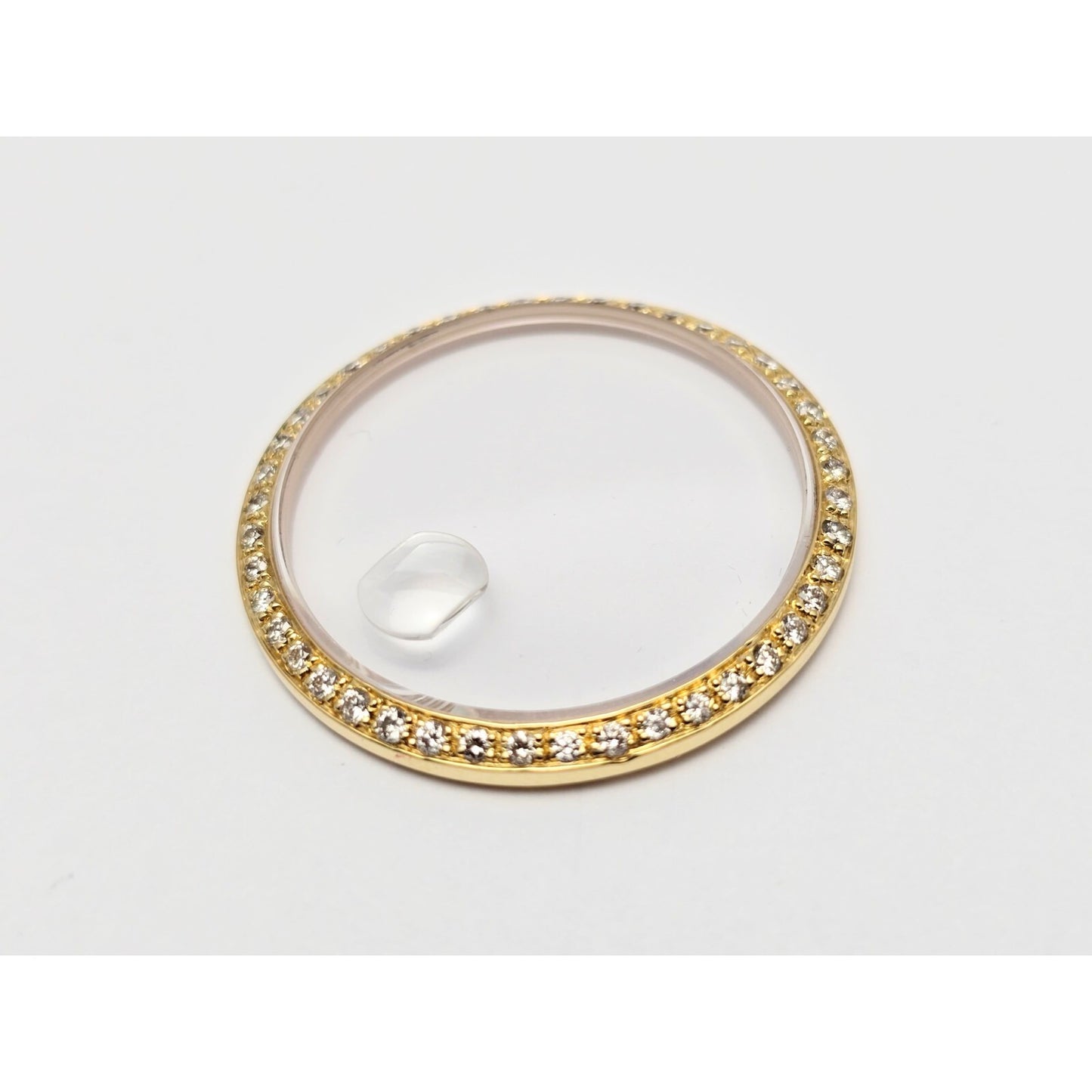 18K Gold 1ct Diamond Bezel for Rolex Datejust President 36mm & Sapphire Crystal