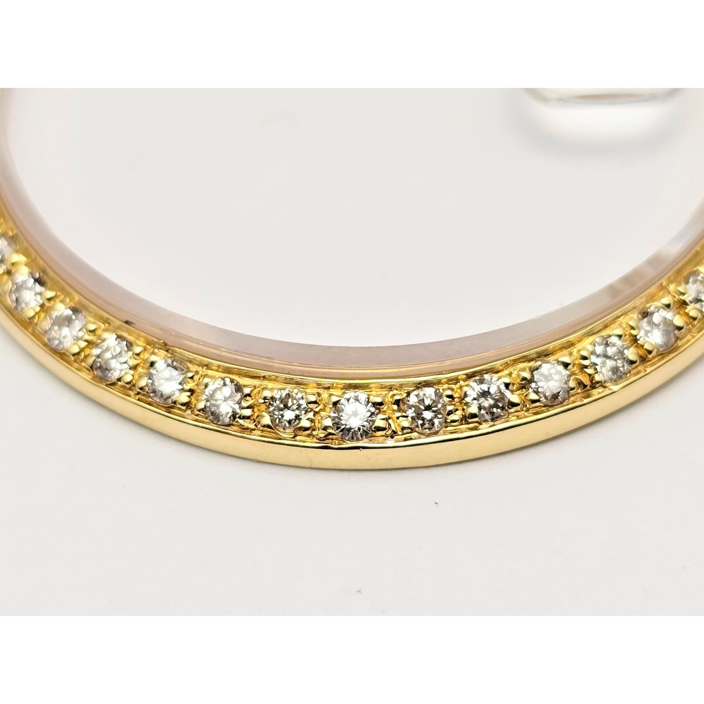18K Gold 1ct Diamond Bezel for Rolex Datejust President 36mm & Sapphire Crystal