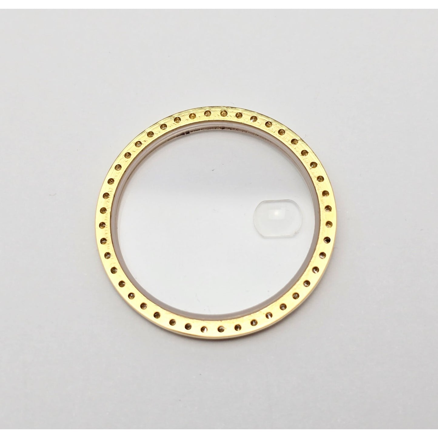 18K Gold 1ct Diamond Bezel for Rolex Datejust President 36mm & Sapphire Crystal