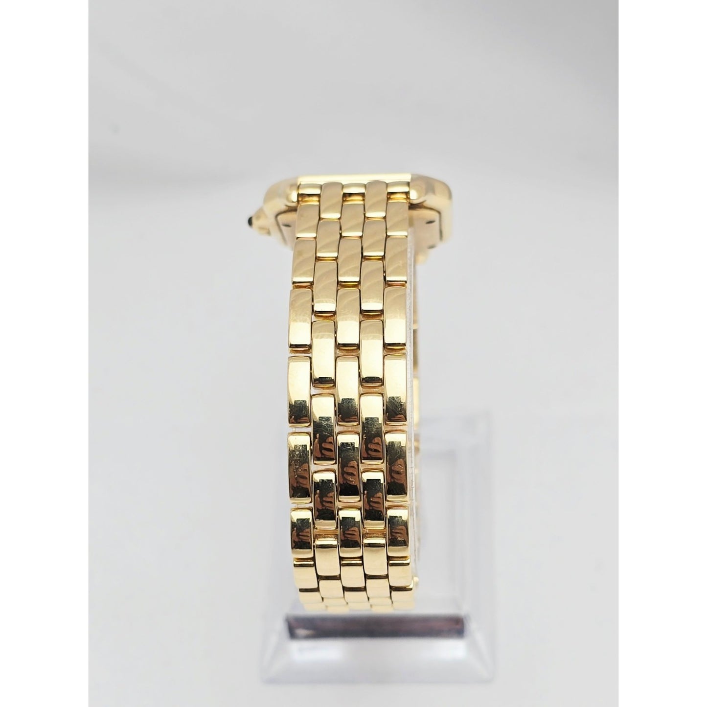Cartier Panthere 18k Yellow Gold 27mm Silver Roman Dial WGPN0009 4014 Watch