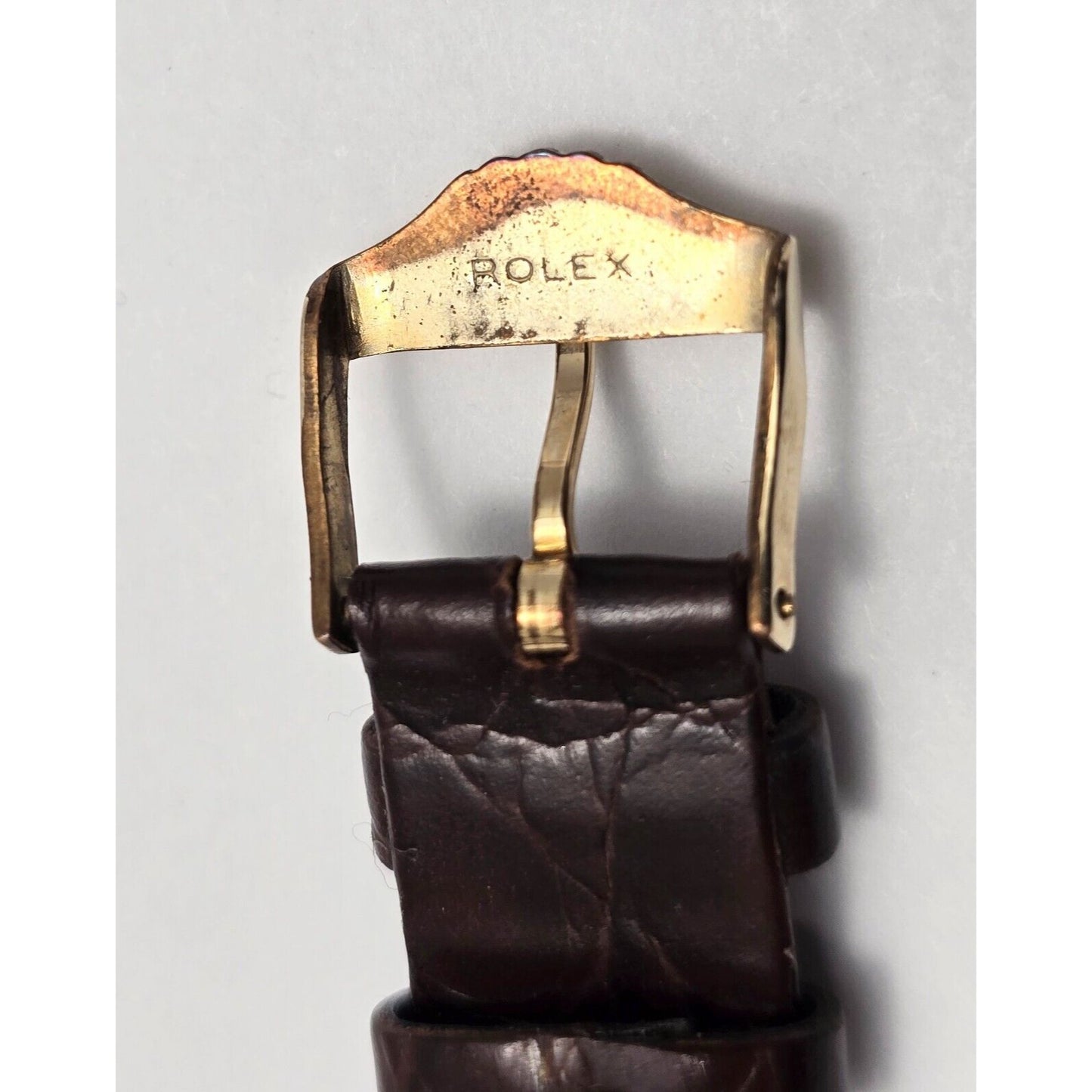 Vintage 1940s Rolex Oyster Perpetual 14K Gold & Steel 5052 5009 Bubbleback