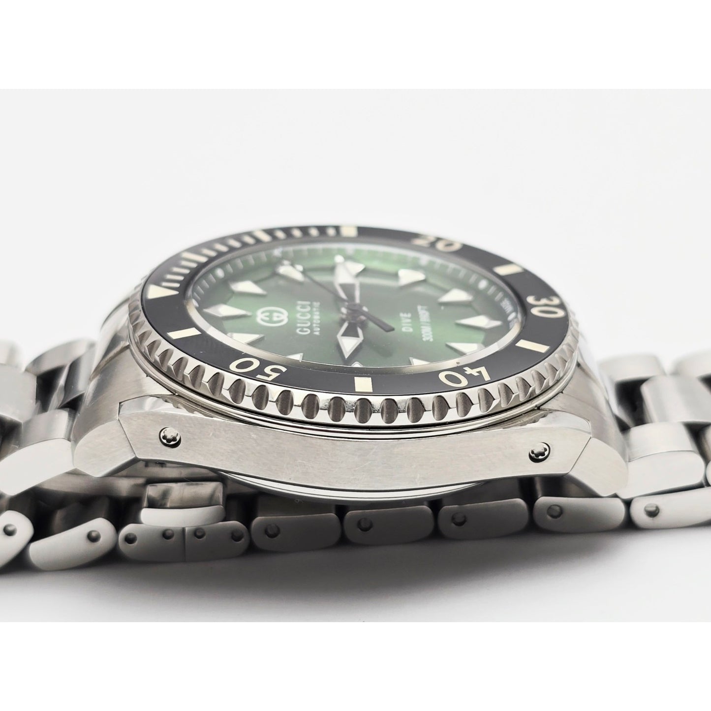 Gucci Dive Automatic Stainless Steel 40MM Green Dial Men's YA136363 Watch