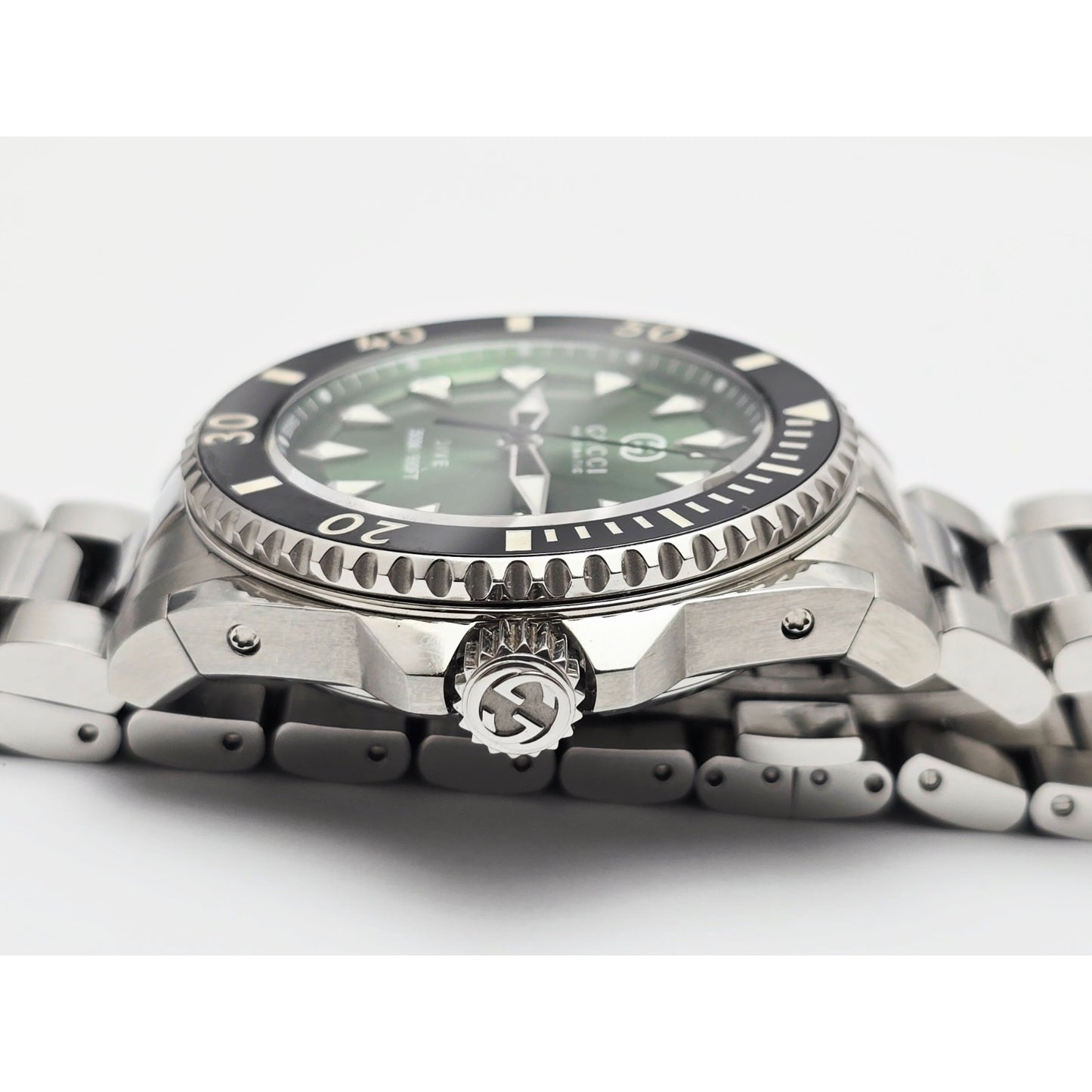 Gucci Dive Automatic Stainless Steel 40MM Green Dial Men's YA136363 Watch