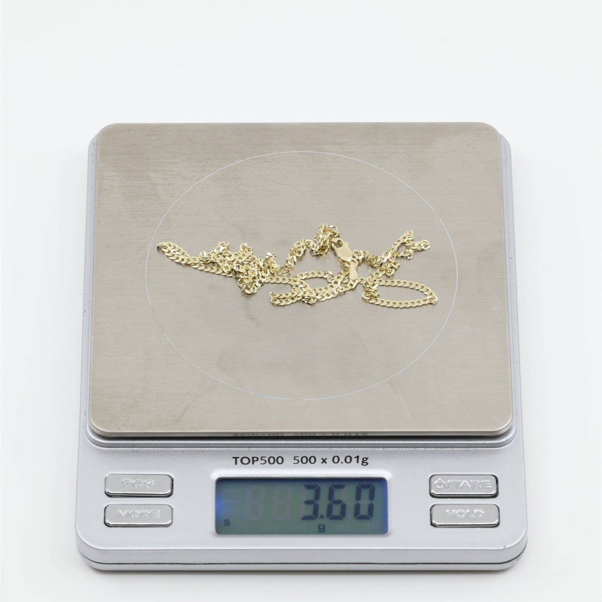 14K Yellow Gold Cuban Link Chain Necklace
