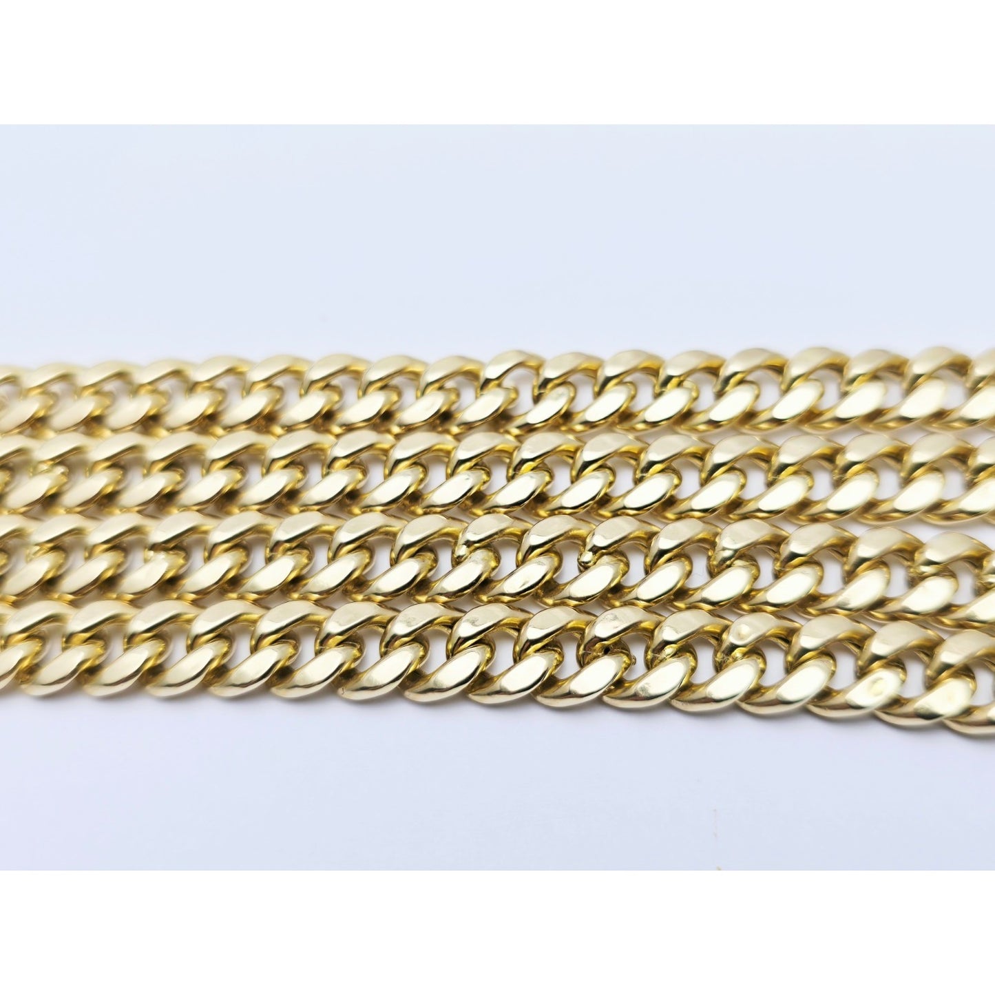 14K Yellow Gold Cuban Link Chain Necklace