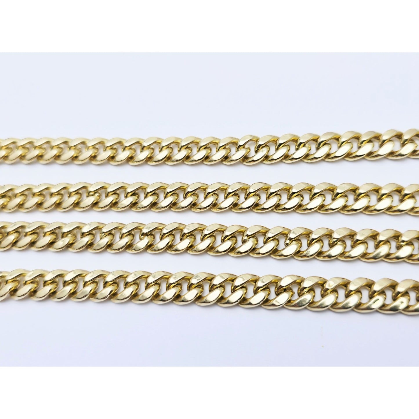 14K Yellow Gold Cuban Link Chain Necklace