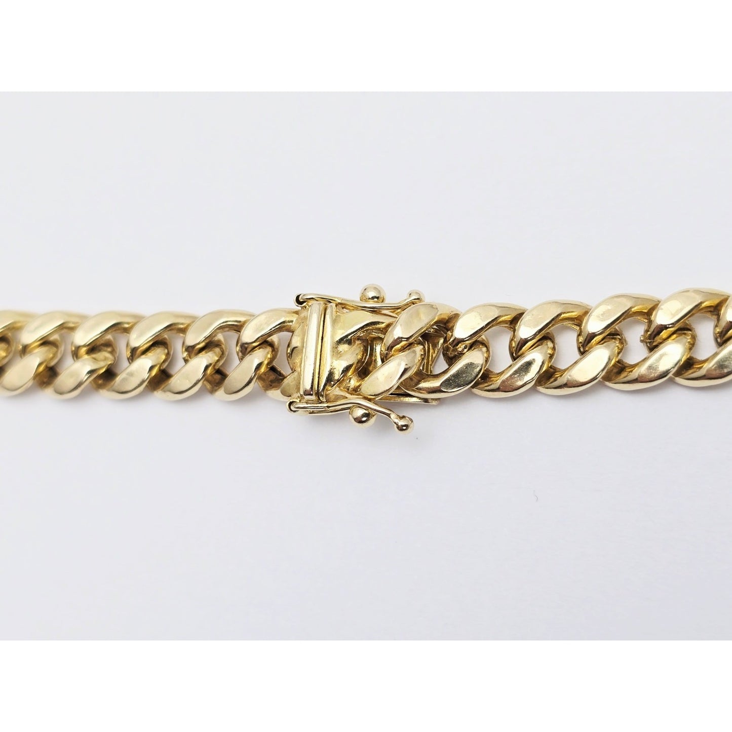14K Yellow Gold Cuban Link Chain Necklace
