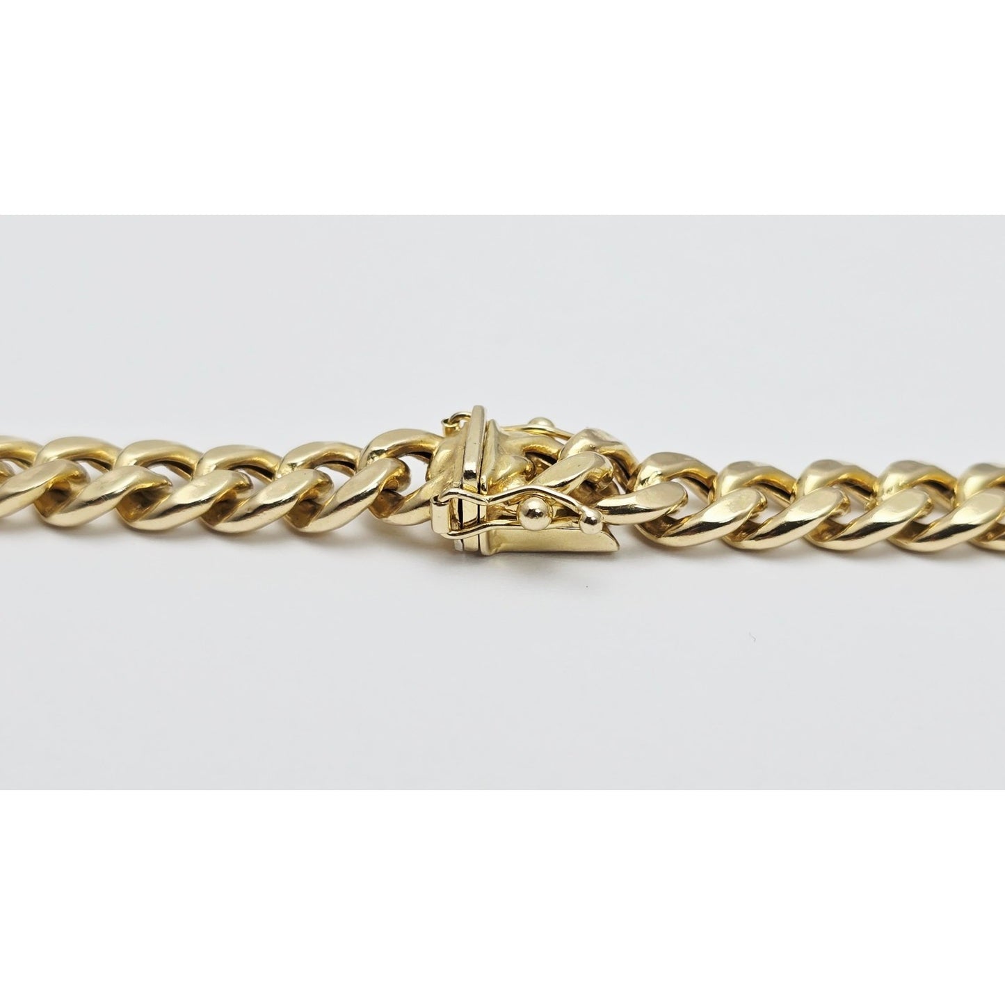 14K Yellow Gold Cuban Link Chain Necklace