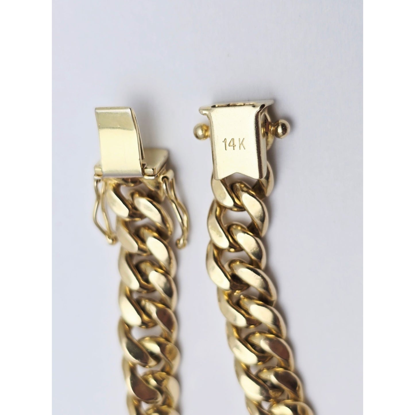 14K Yellow Gold Cuban Link Chain Necklace