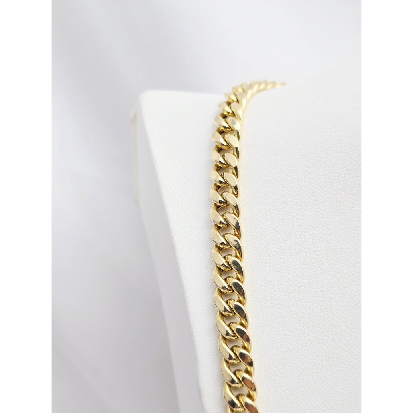 14K Yellow Gold Cuban Link Chain Necklace