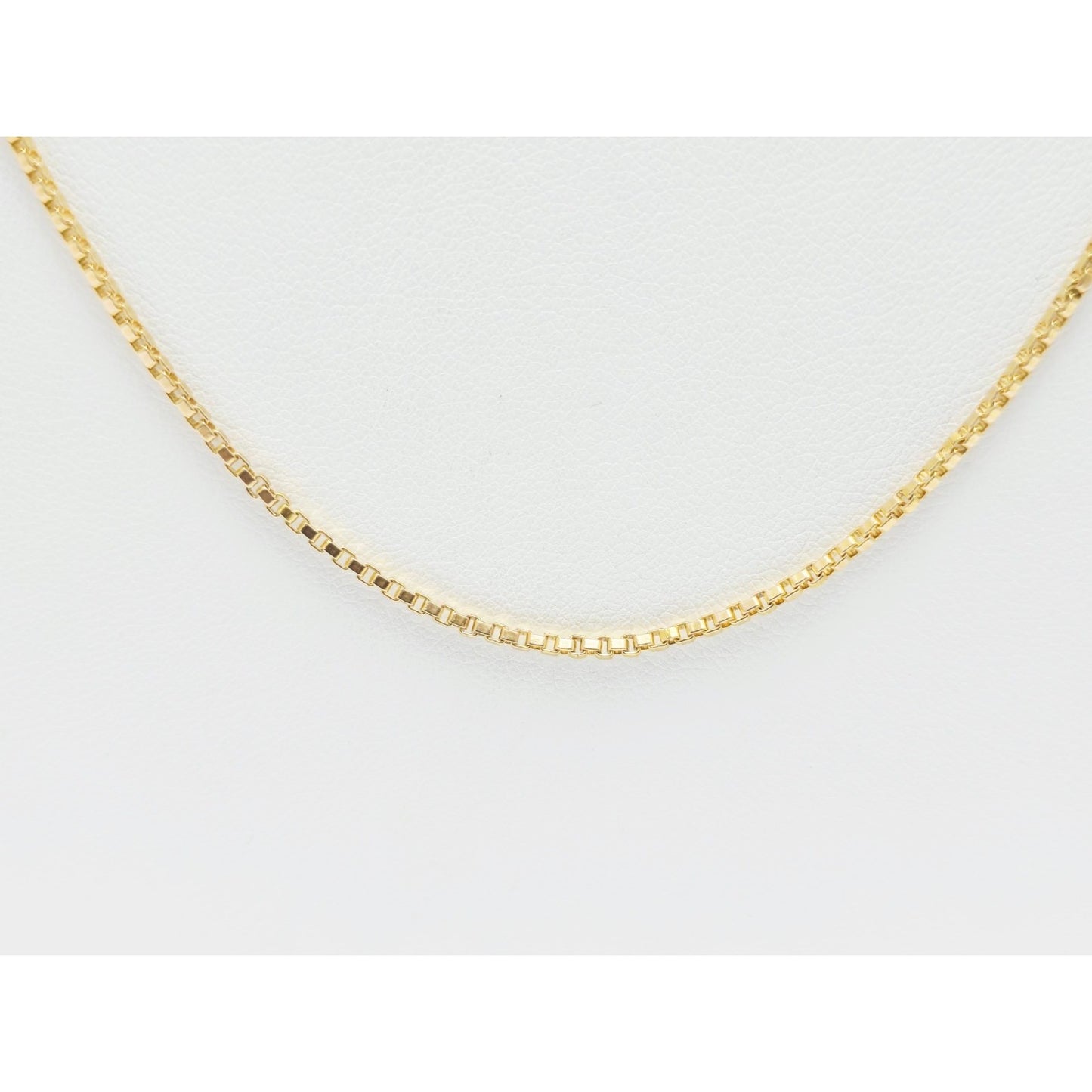 Vintage 14K Yellow Gold Box Link Chain Necklace