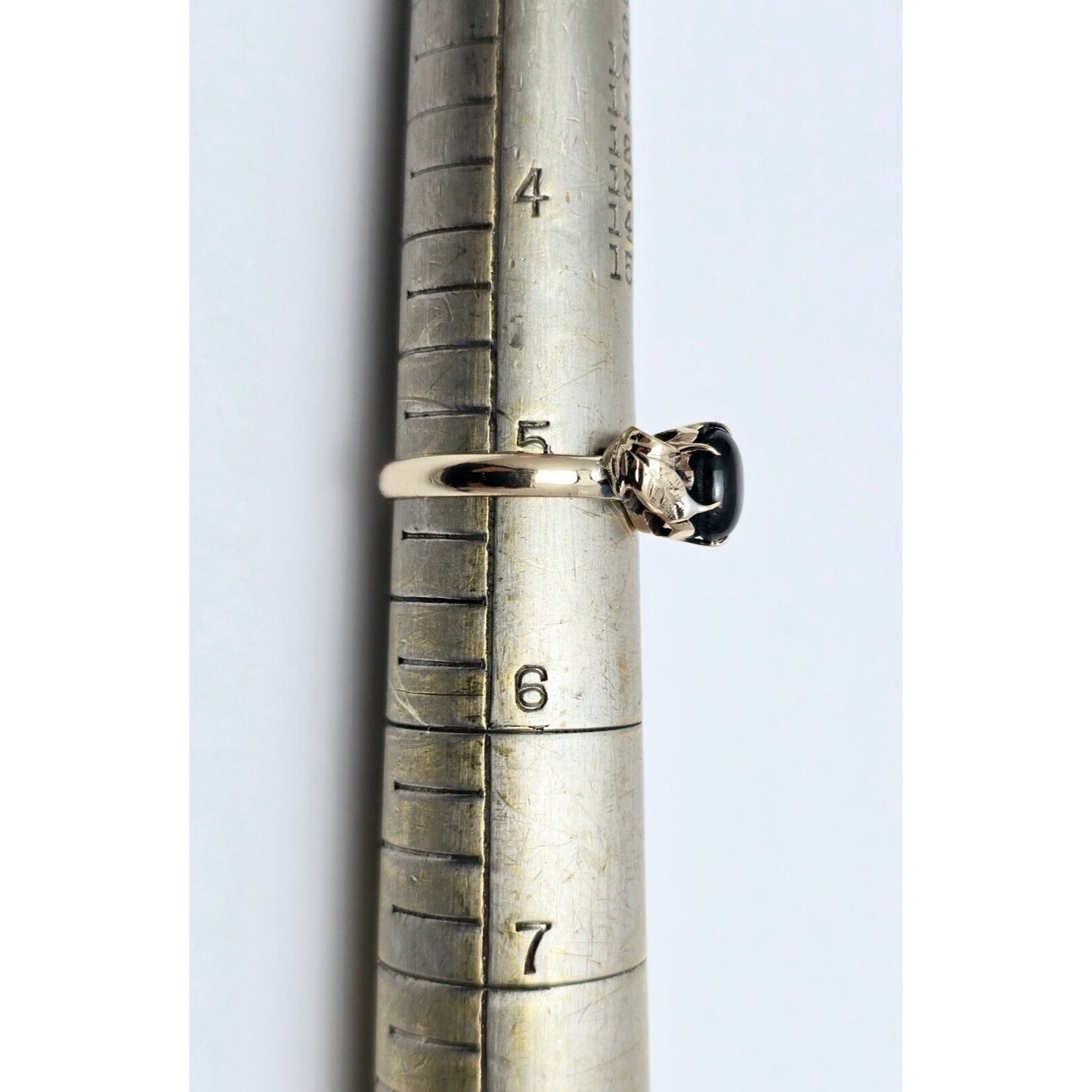 Vintage 10K Yellow Gold Star Sapphire Ladies Ring