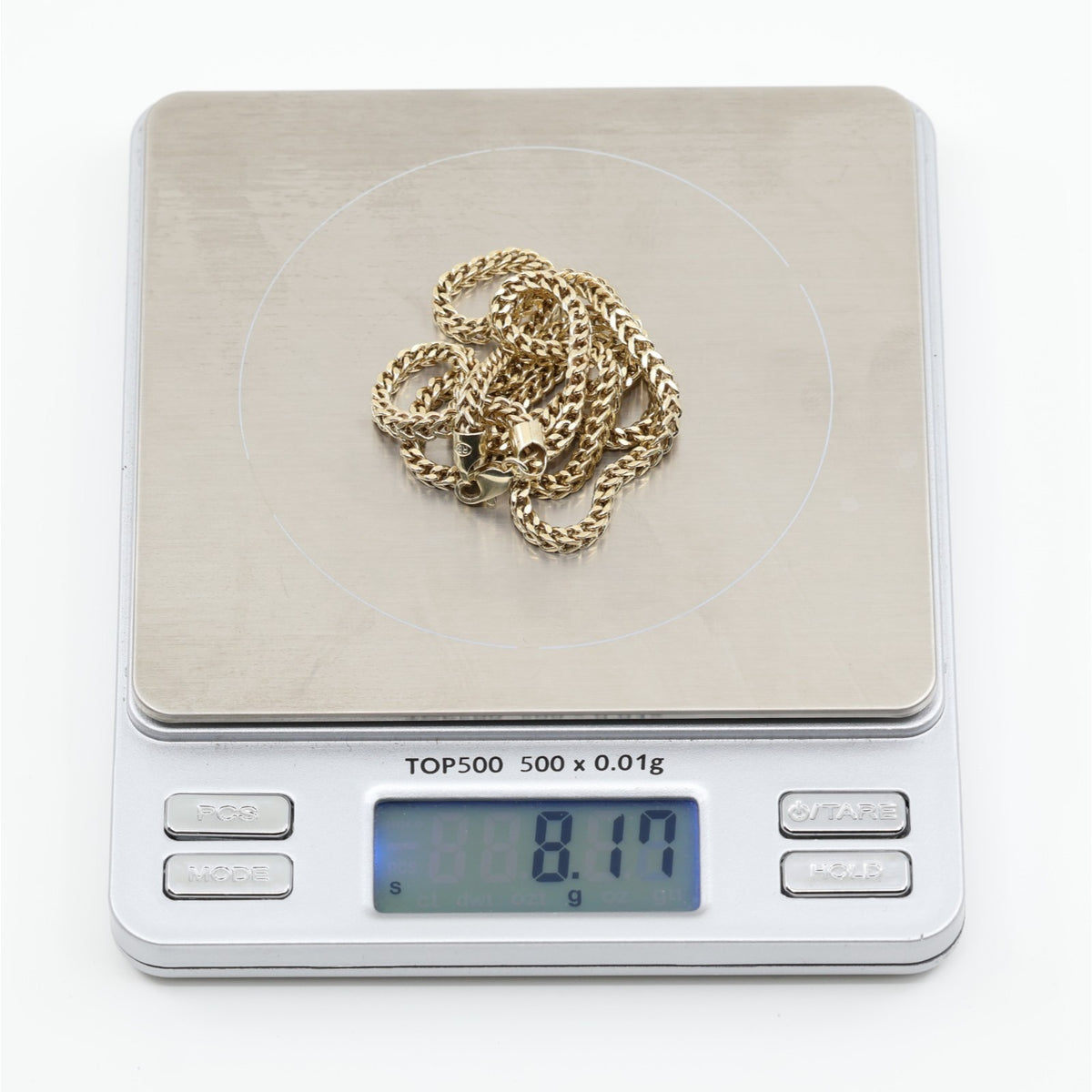 10K Yellow Gold Franco Link Chain Necklace