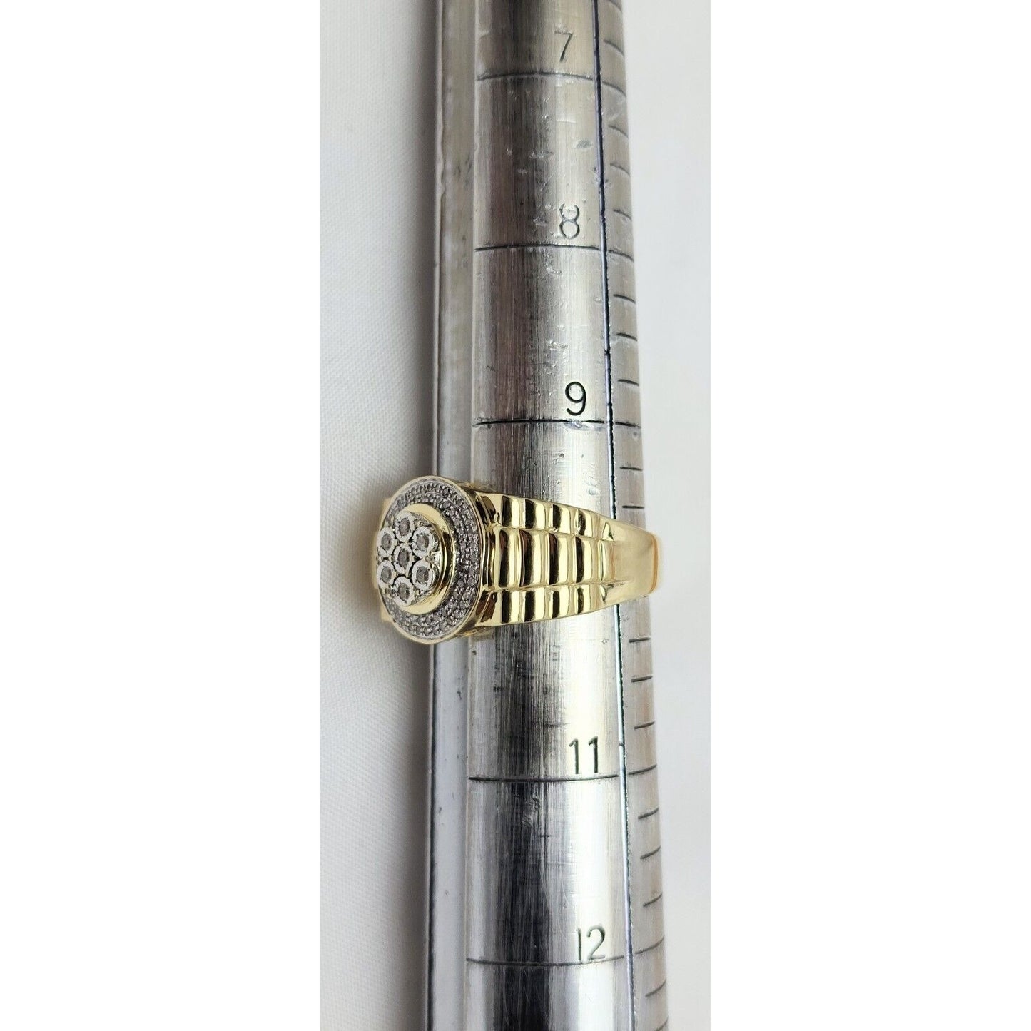 10K Two Tone Gold Rolex Diamond Ring