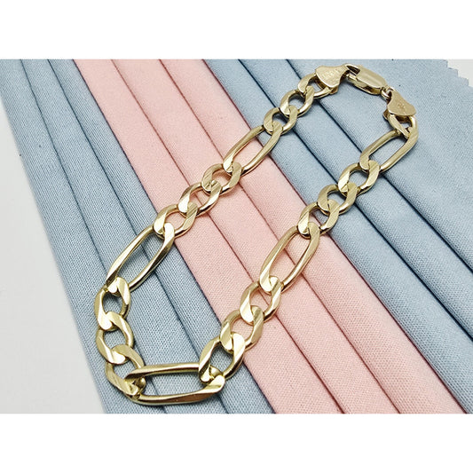 14K Yellow Gold Figaro Link Bracelet