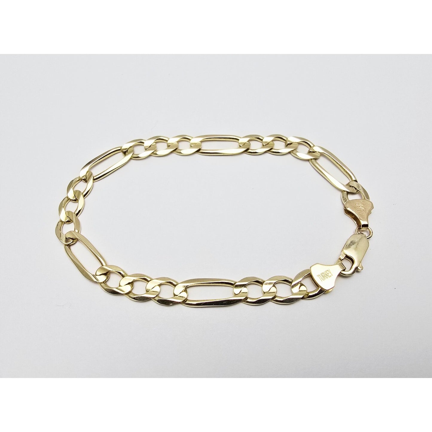 14K Yellow Gold Figaro Link Bracelet