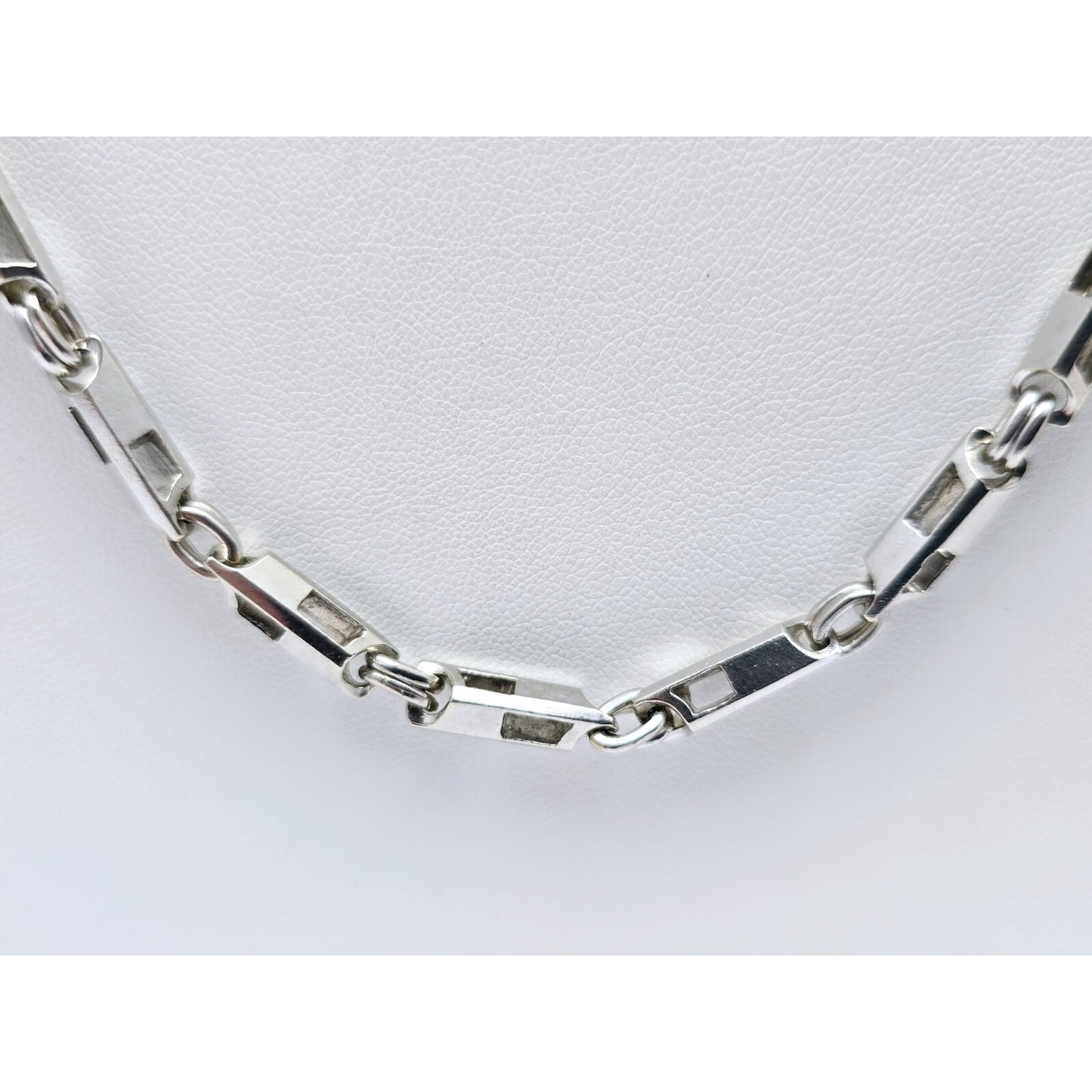 10K White Gold Custom Link Chain Necklace